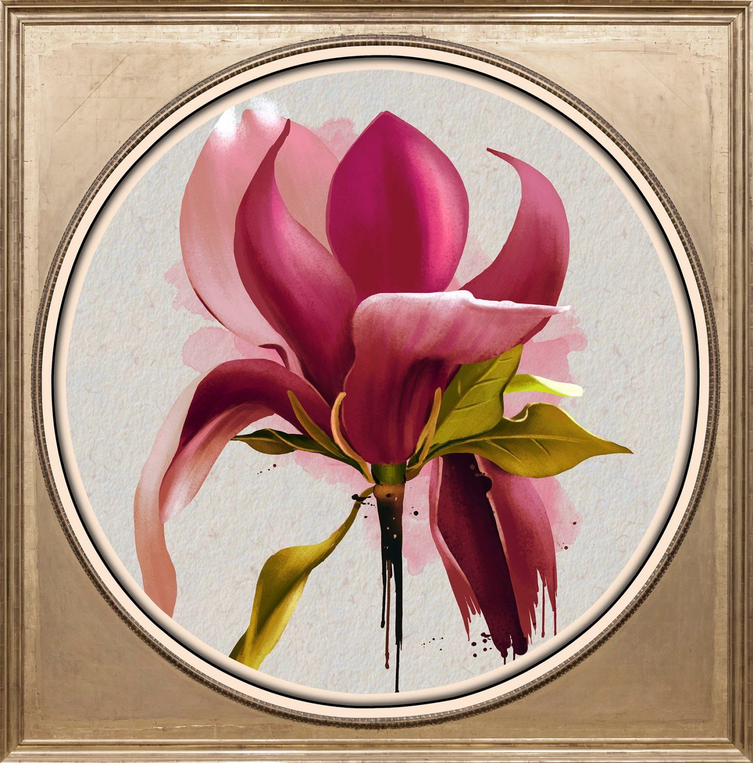 queence Artprint op acrylglas Bloem Fine Art-print in galeriekwaliteit foto schilderijen roze