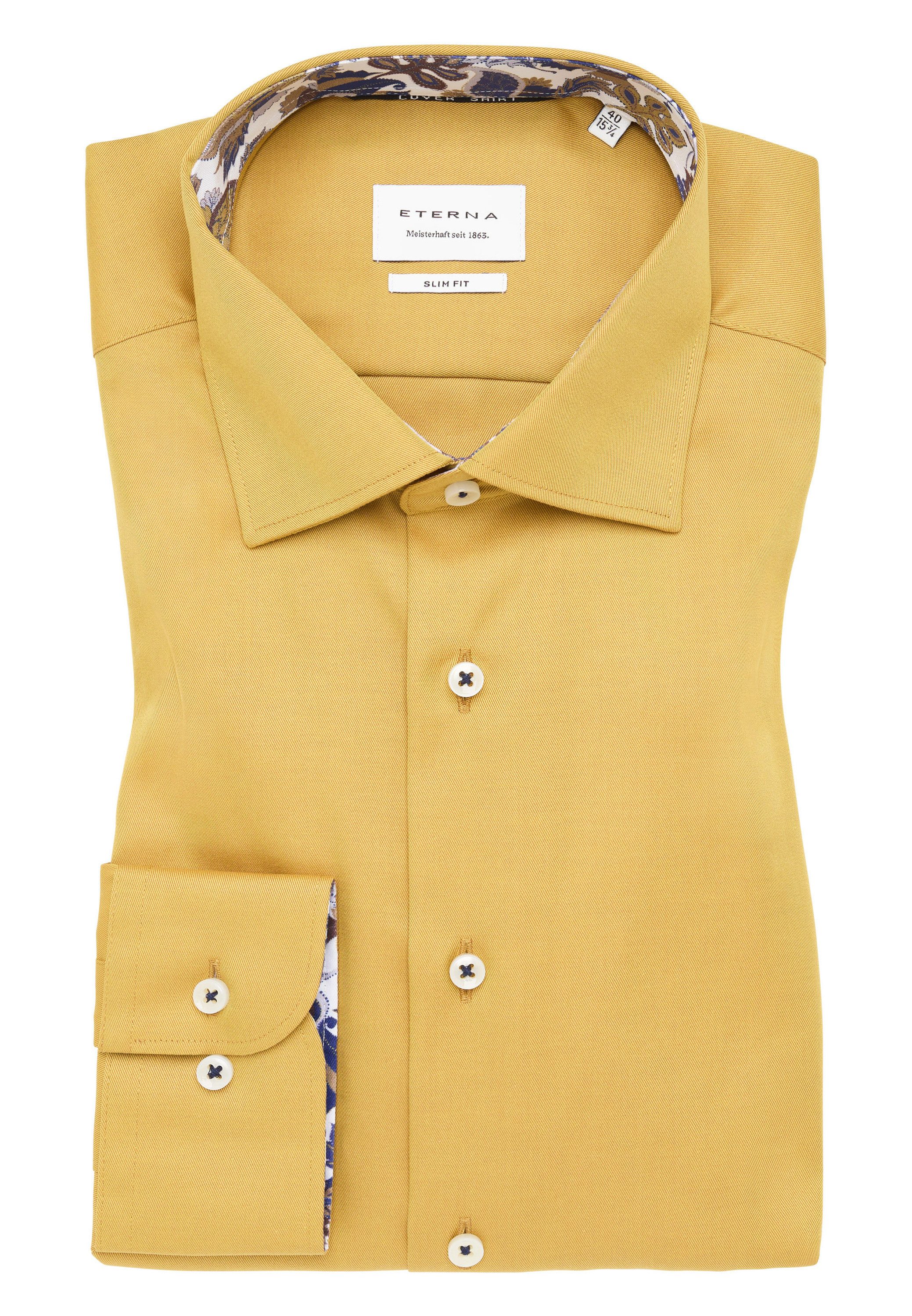Eterna Overhemd met lange mouwen Slim fit NON IRON (strijkvrij)