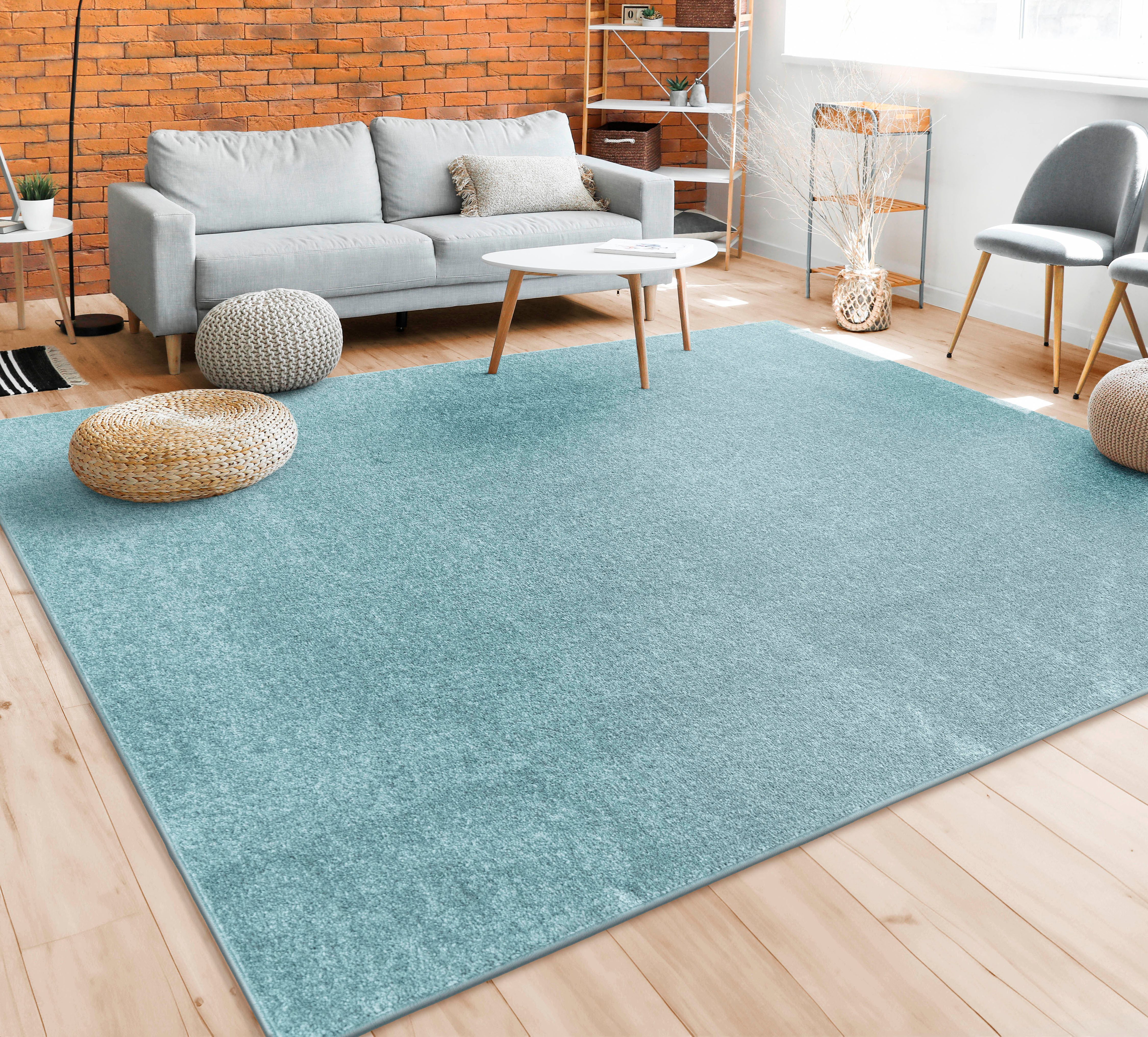 Paco Home Vloerkleed Porto 890 Korte pool, unikleuren, ideaal in de woonkamer & slaapkamer