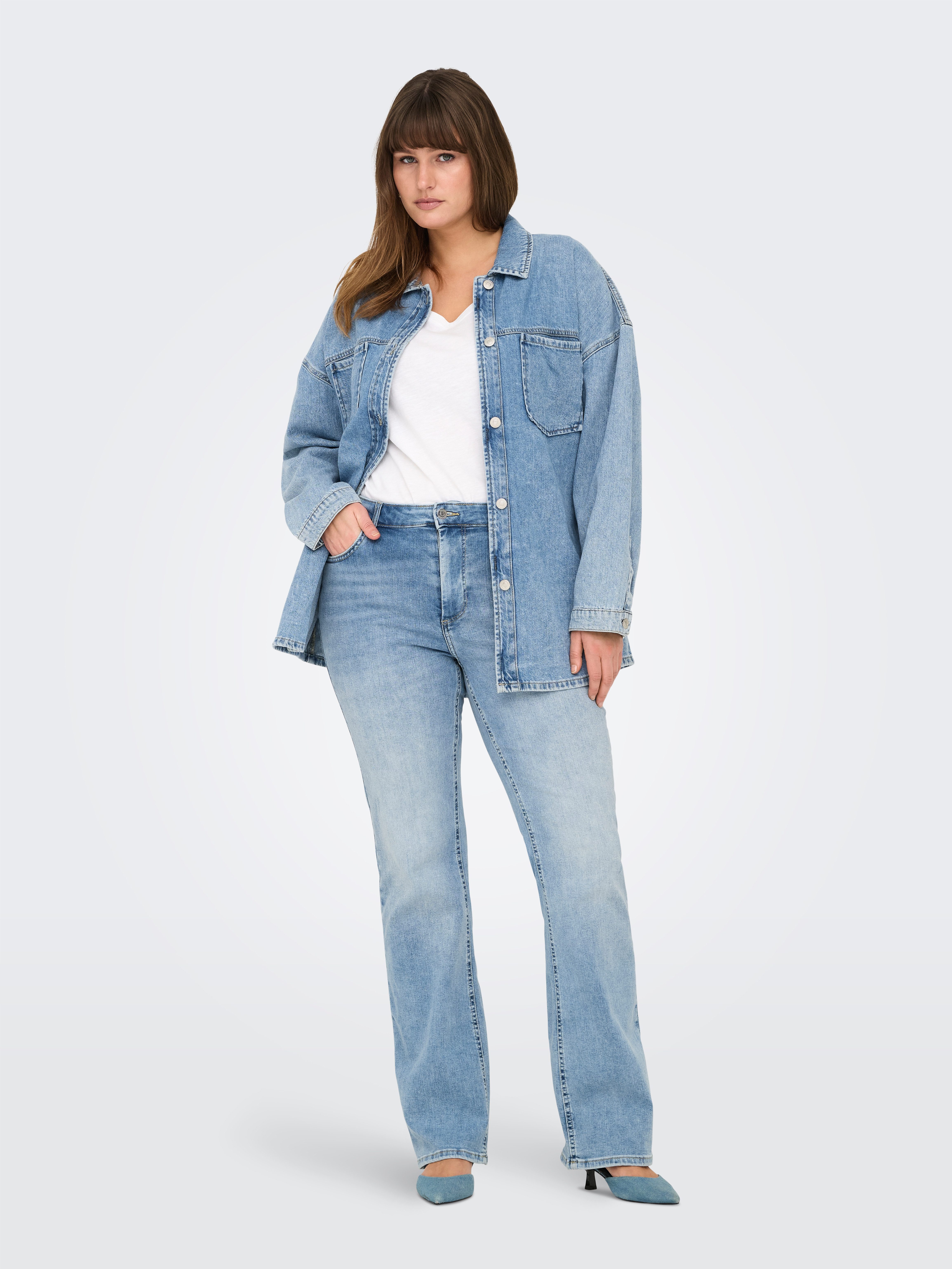 ONLY CARMAKOMA Bootcut jeans CARWILLY LIFE HW FLARED DNM TAI467