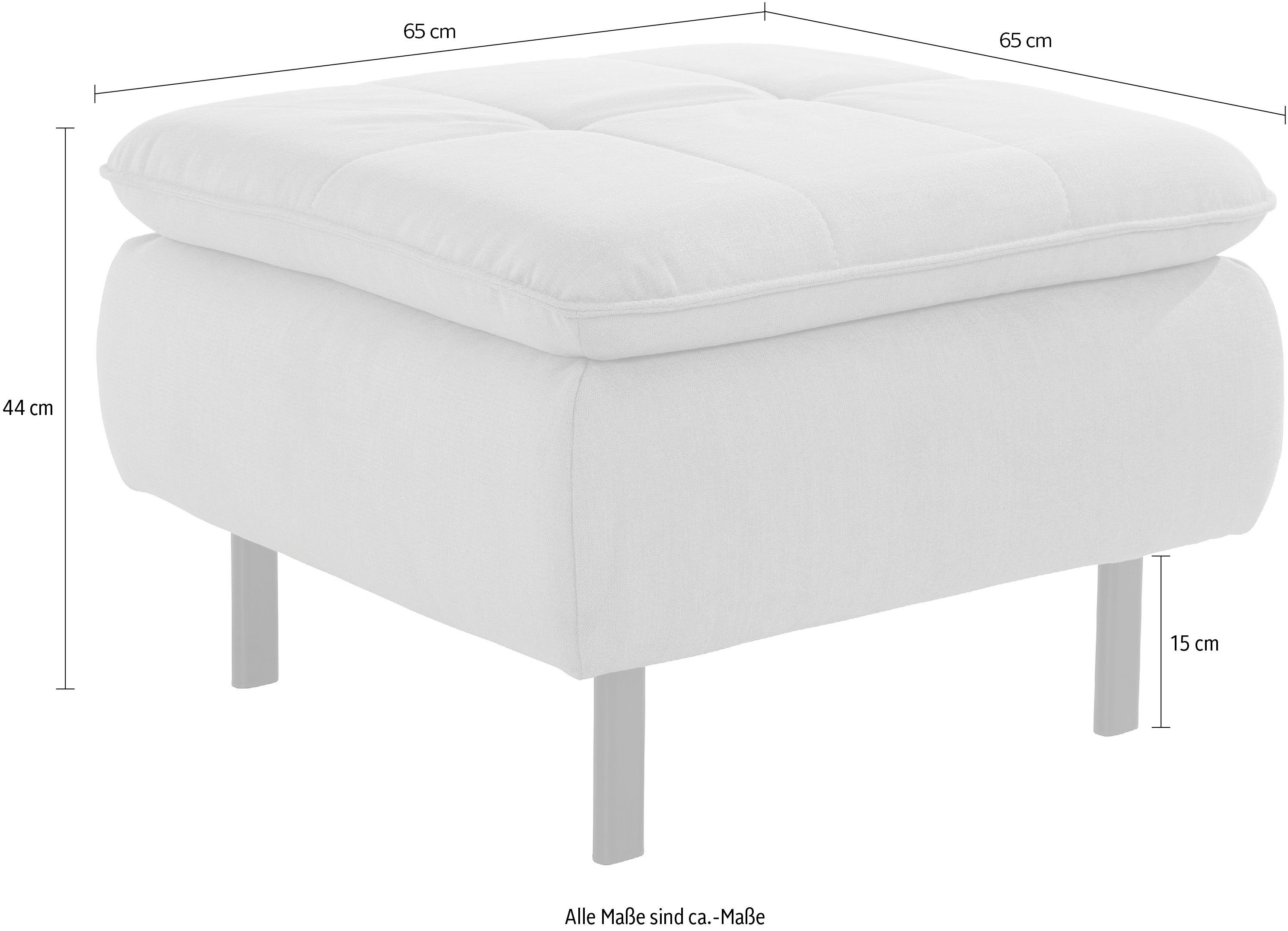 INOSIGN Hocker Birkholm passend bij de birkholm-serie, bxdxh: 65 x 65 x 44 cm