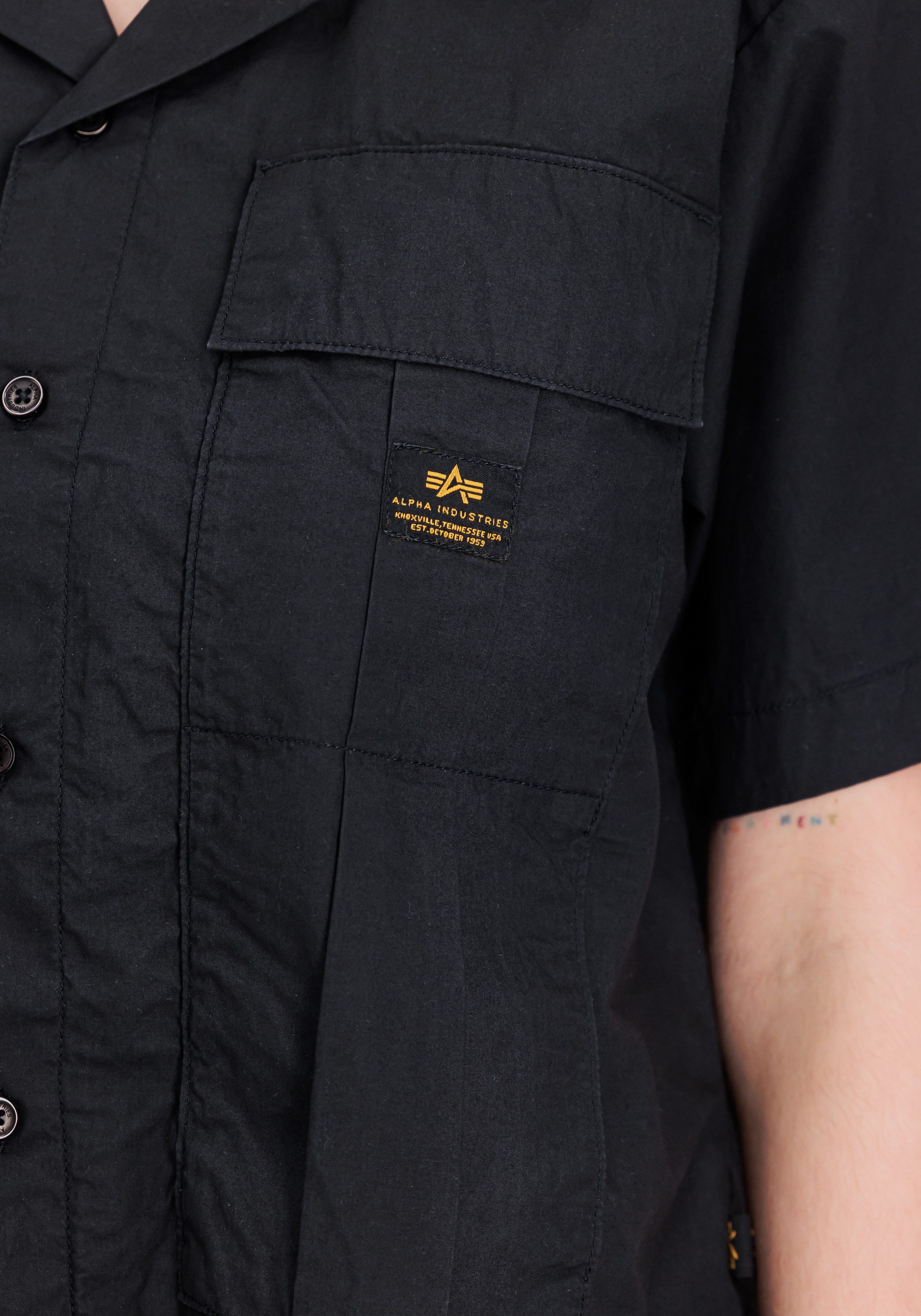 Alpha Industries Shirt met print Short Sleeve Cargo Shirt W