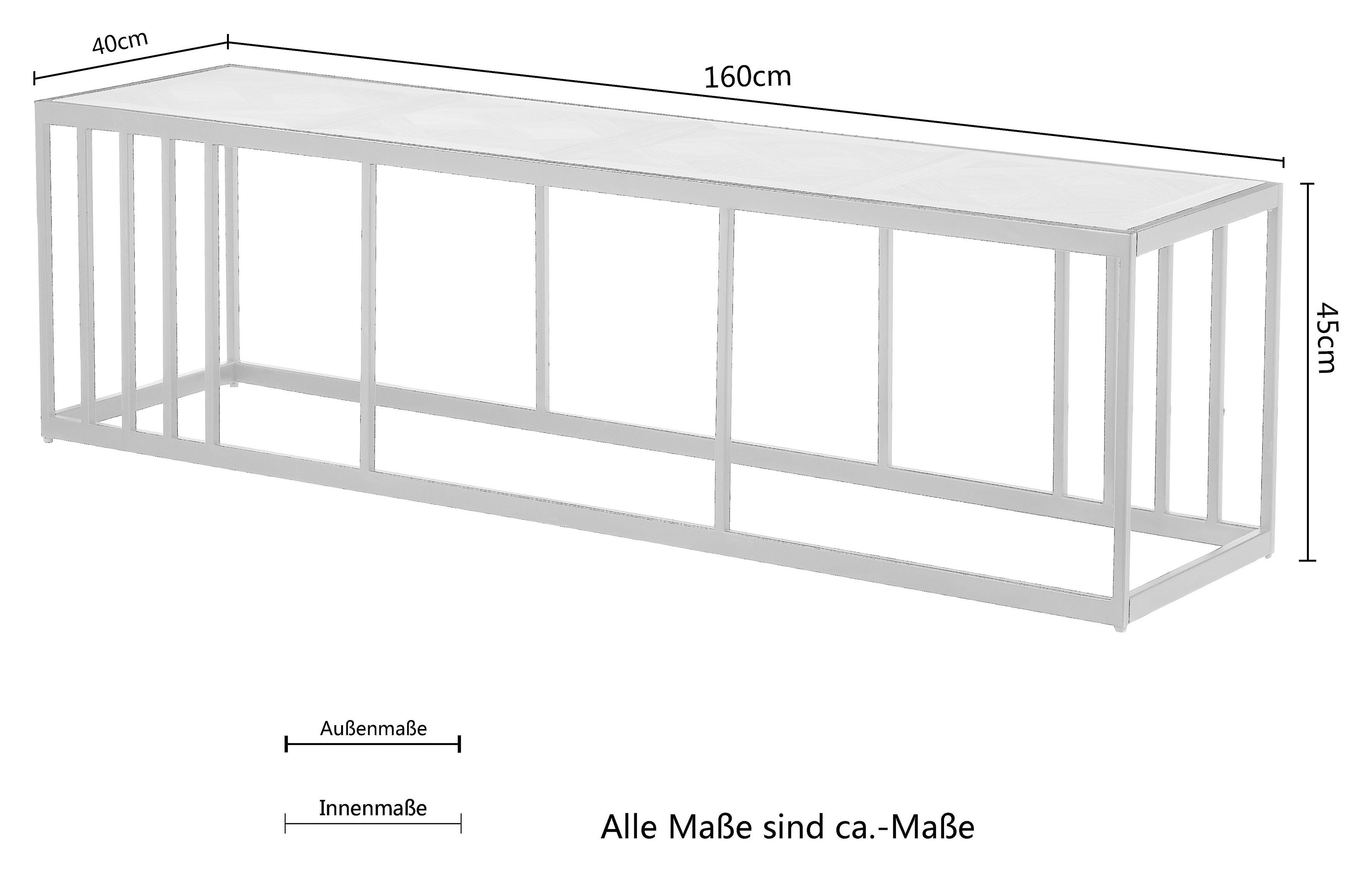 Home affaire Tv-meubel Sumac Ridge Road van mdf en fineer, voeten van metaal, breedte 160 cm