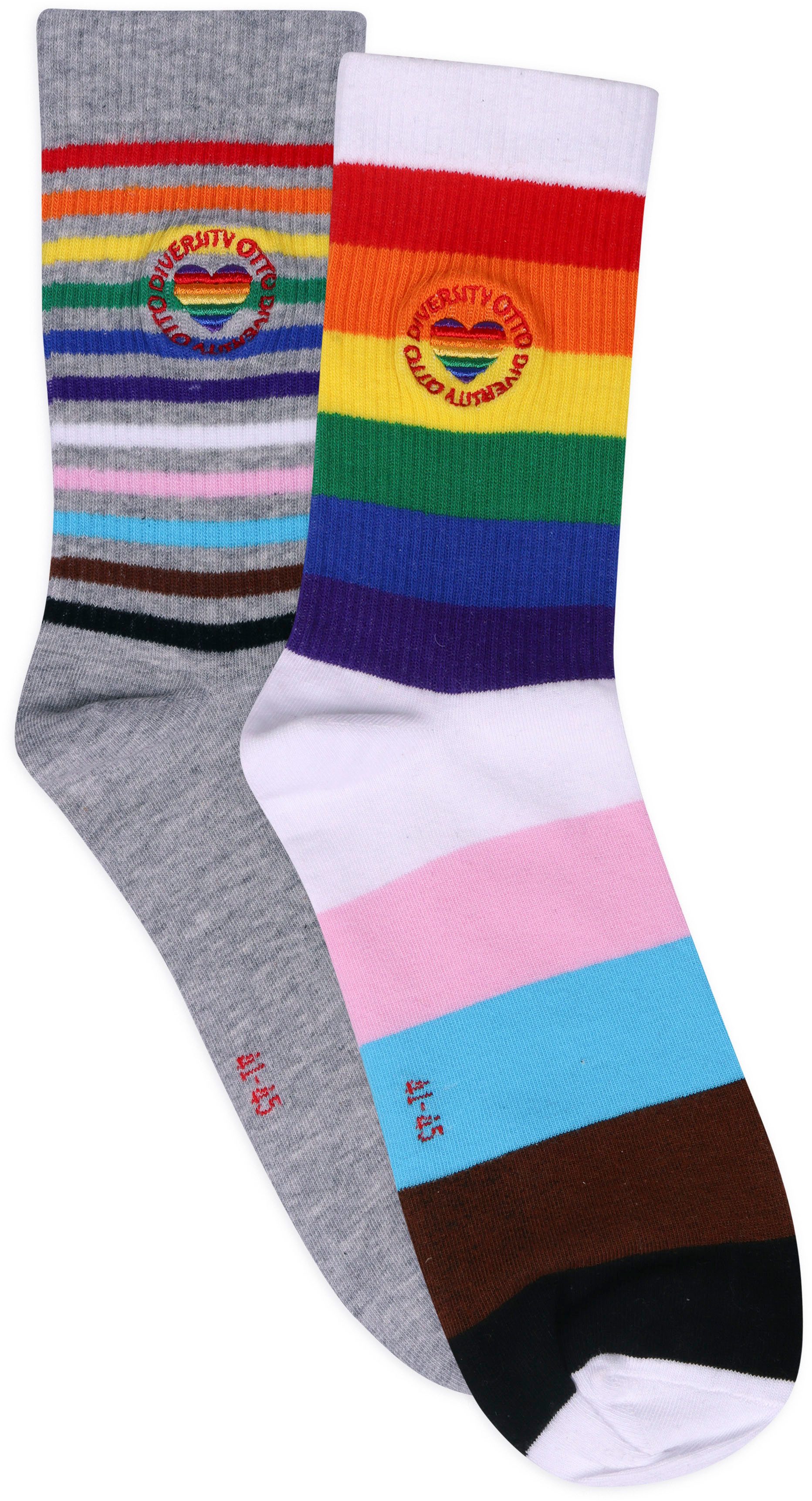 Capelli New York Sokken exclusieve pride-sokken met otto-logo met bio-katoen diversiteit (1 paar Set van 2)