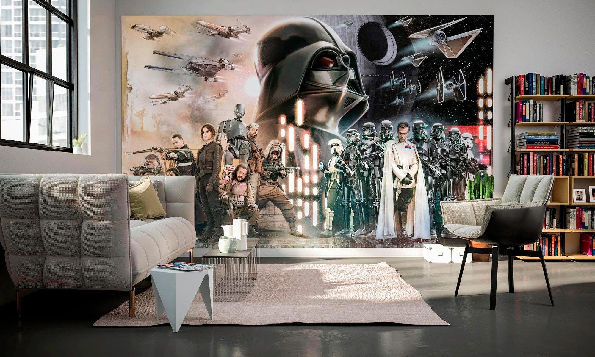 Komar Vliesbehang Digitale print vlies - Star Wars Collage - Afmeting 400 x 250 cm (1 stuk)