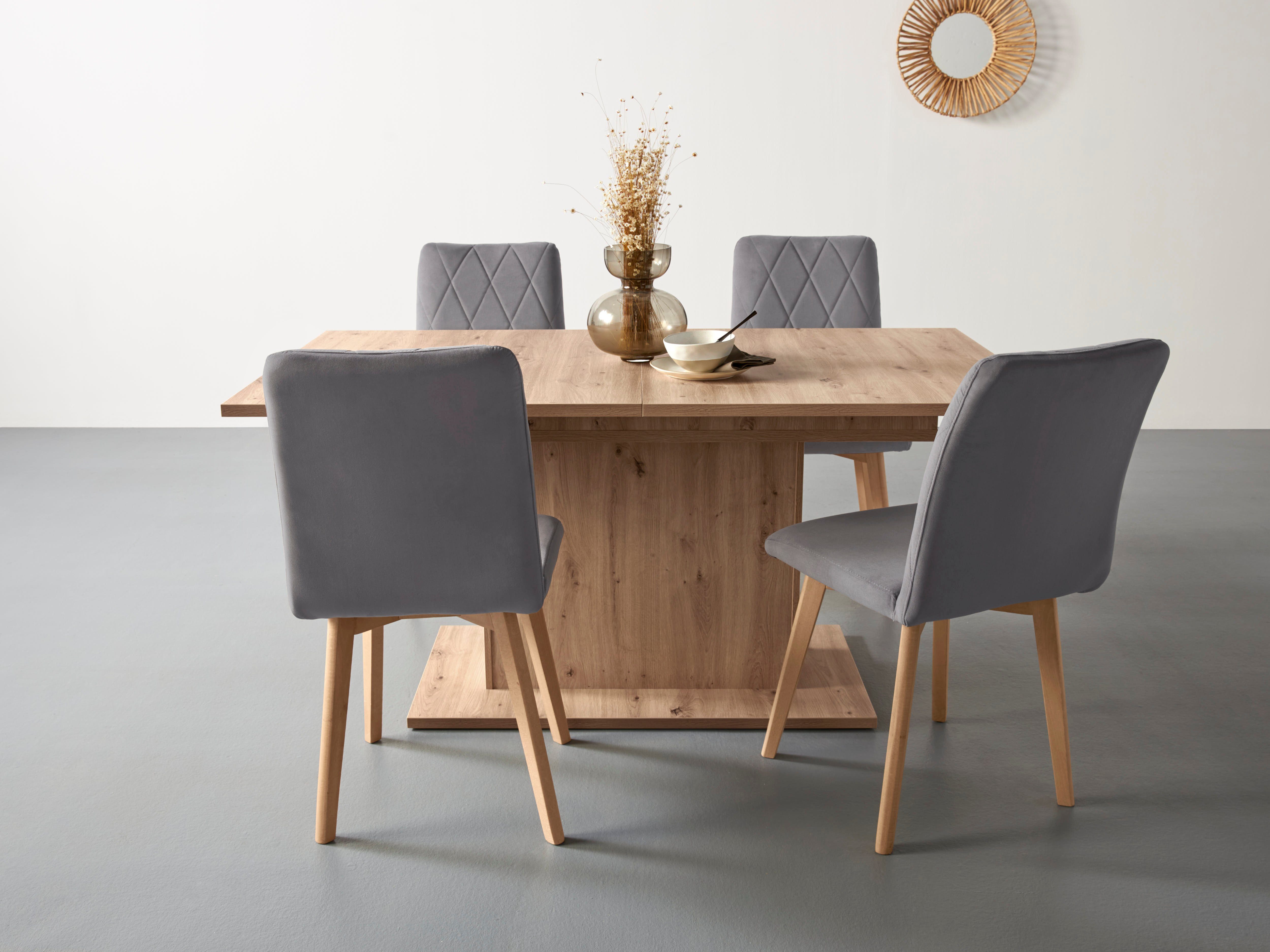 Home affaire Eettafel SABRINA Breedte 160 cm, uittrekfunctie