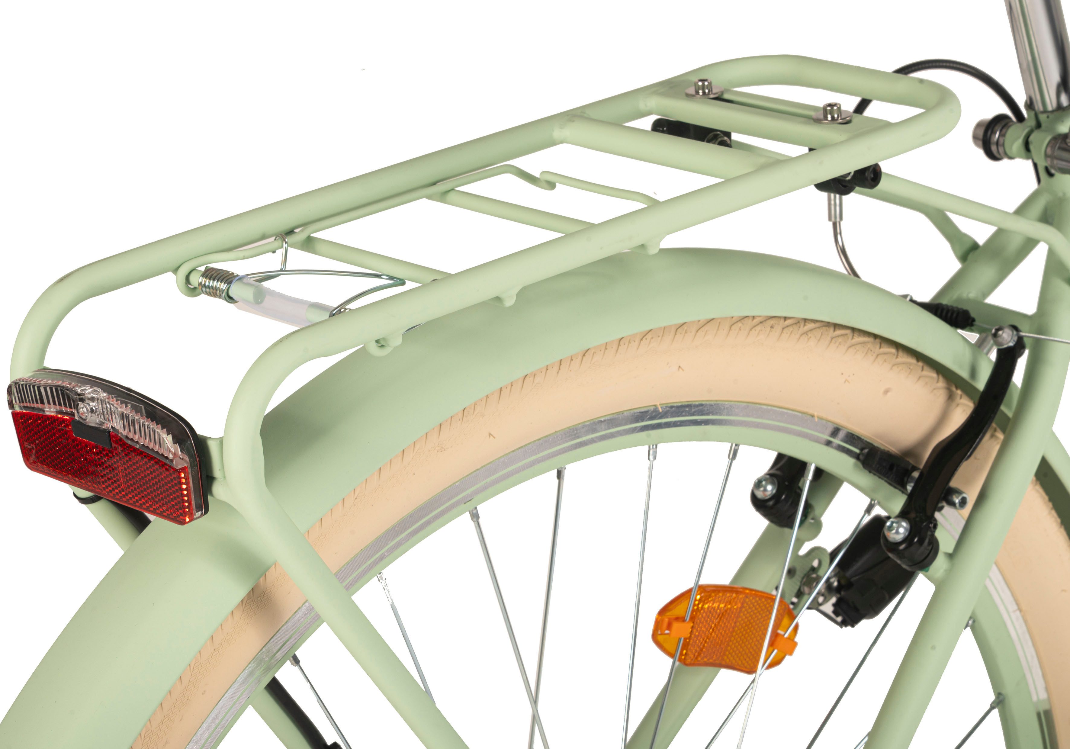 Dacapo Citybike Balloon damesfiets 28'' groen 6 versnellingen 48 cm