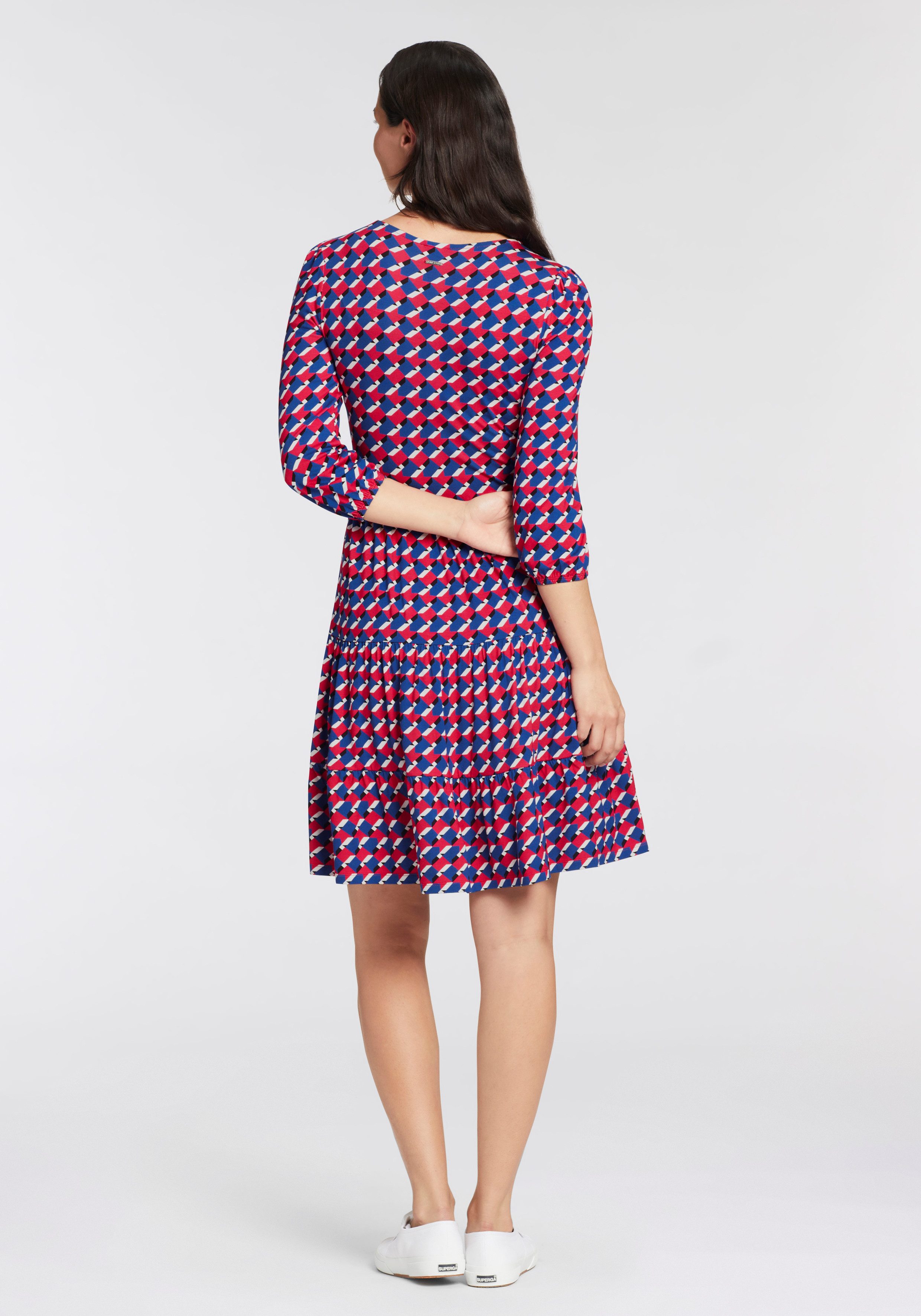 Laura Scott Jerseyjurk met stijlvolle all-over print