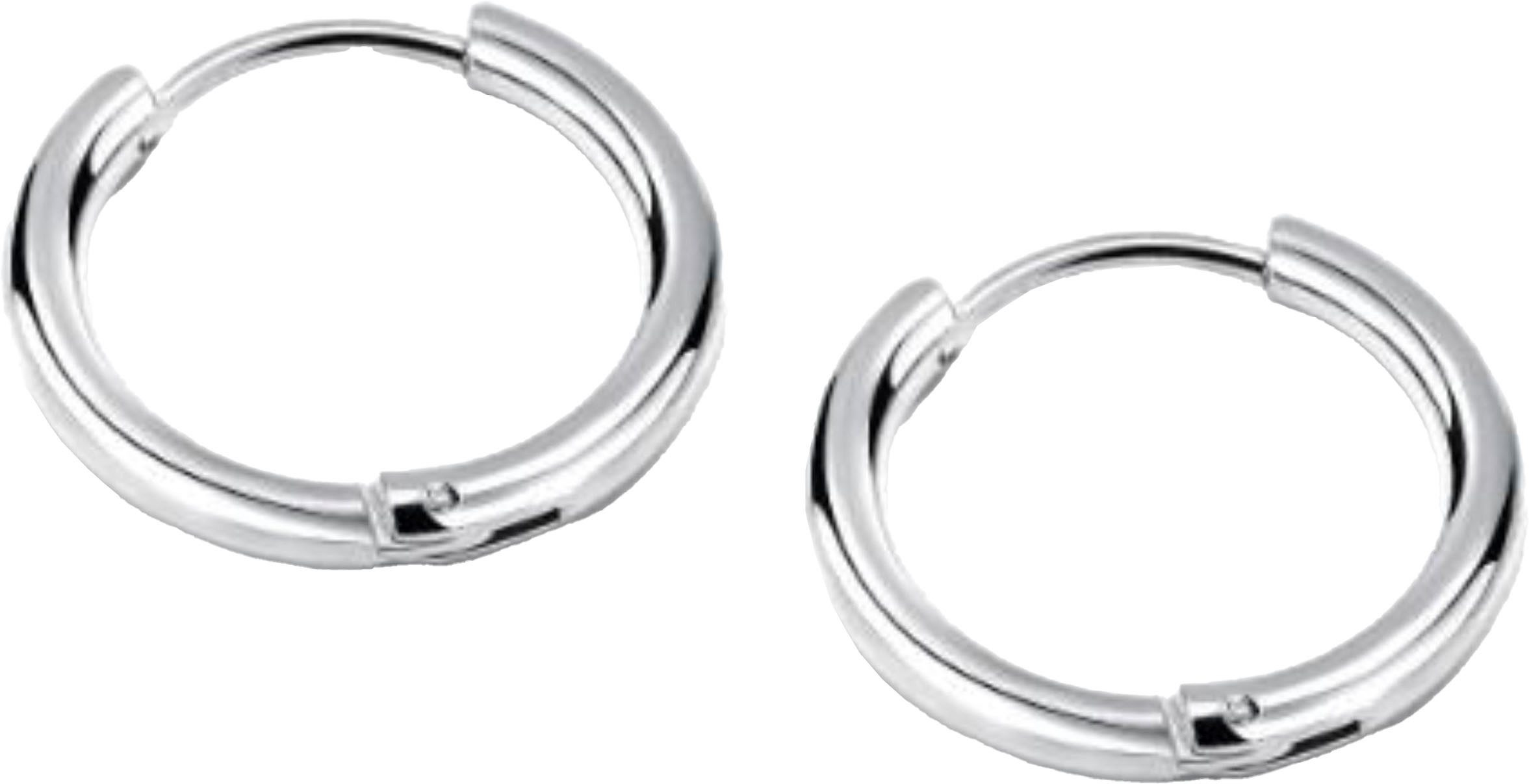 Firetti Sieradenset Multipack sieraden cadeau roestvrijstalen halsketting paar creolen (set, 3-delig)