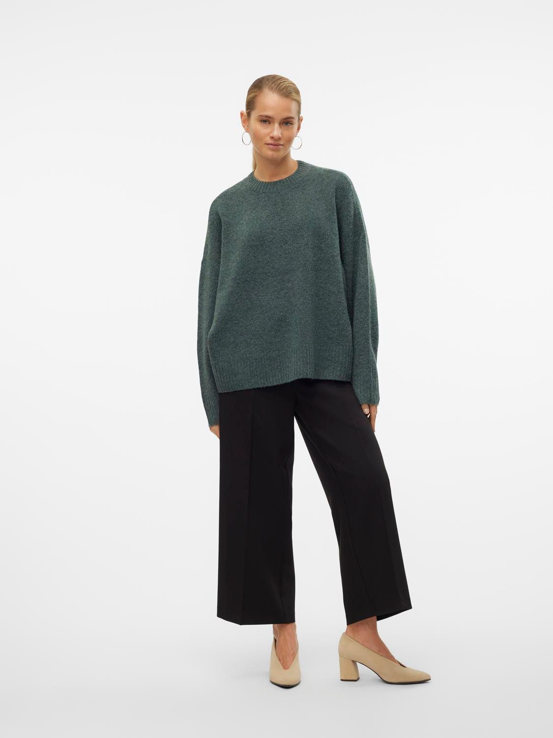 Vero Moda Gebreide trui VMBOOM LS O-NECK PULLOVER GA NOOS