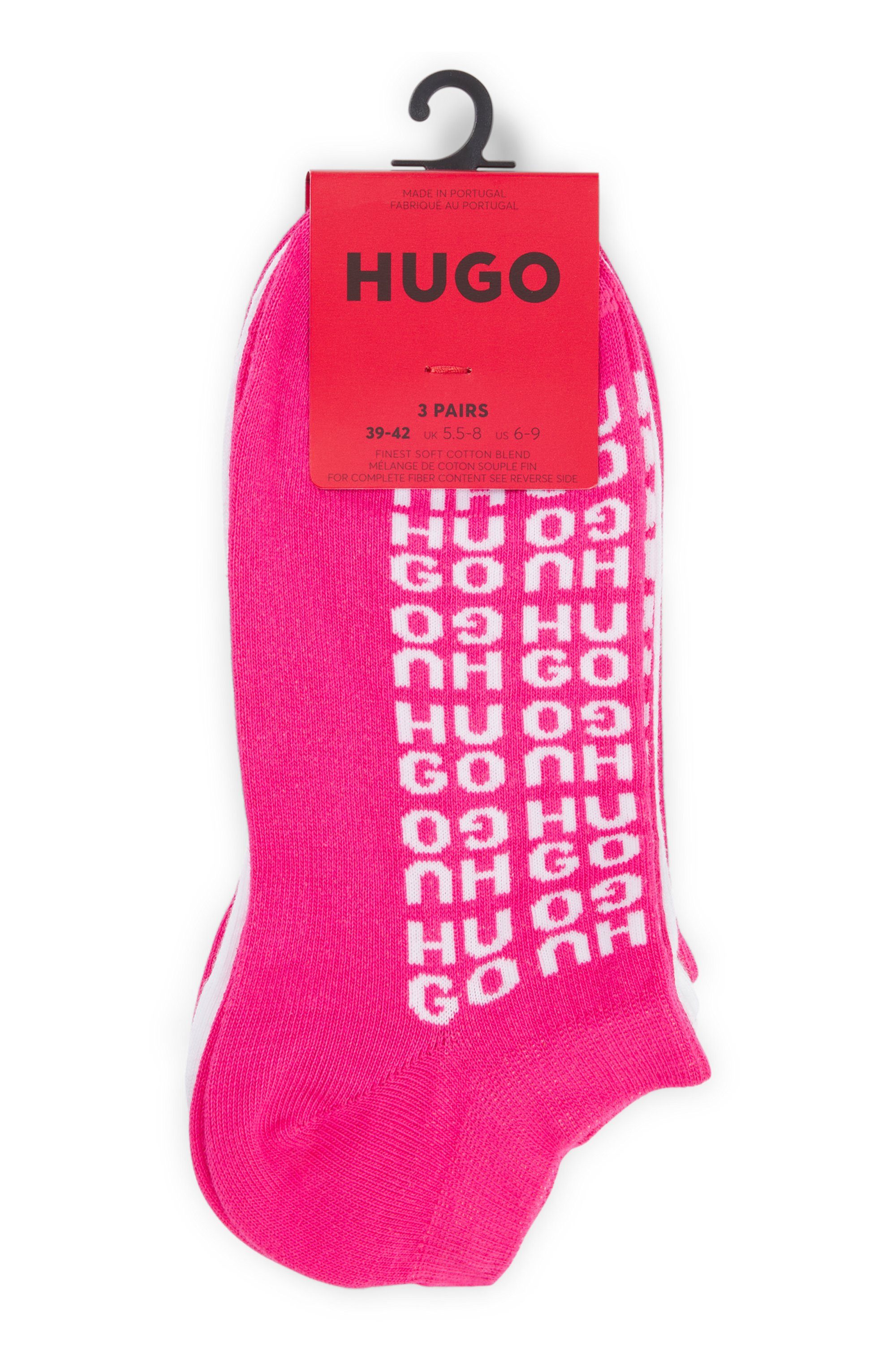 HUGO underwear Sokken 3P AS AO LOGO CC met contrasterende logo-opdruk (3 paar, Set van 3)
