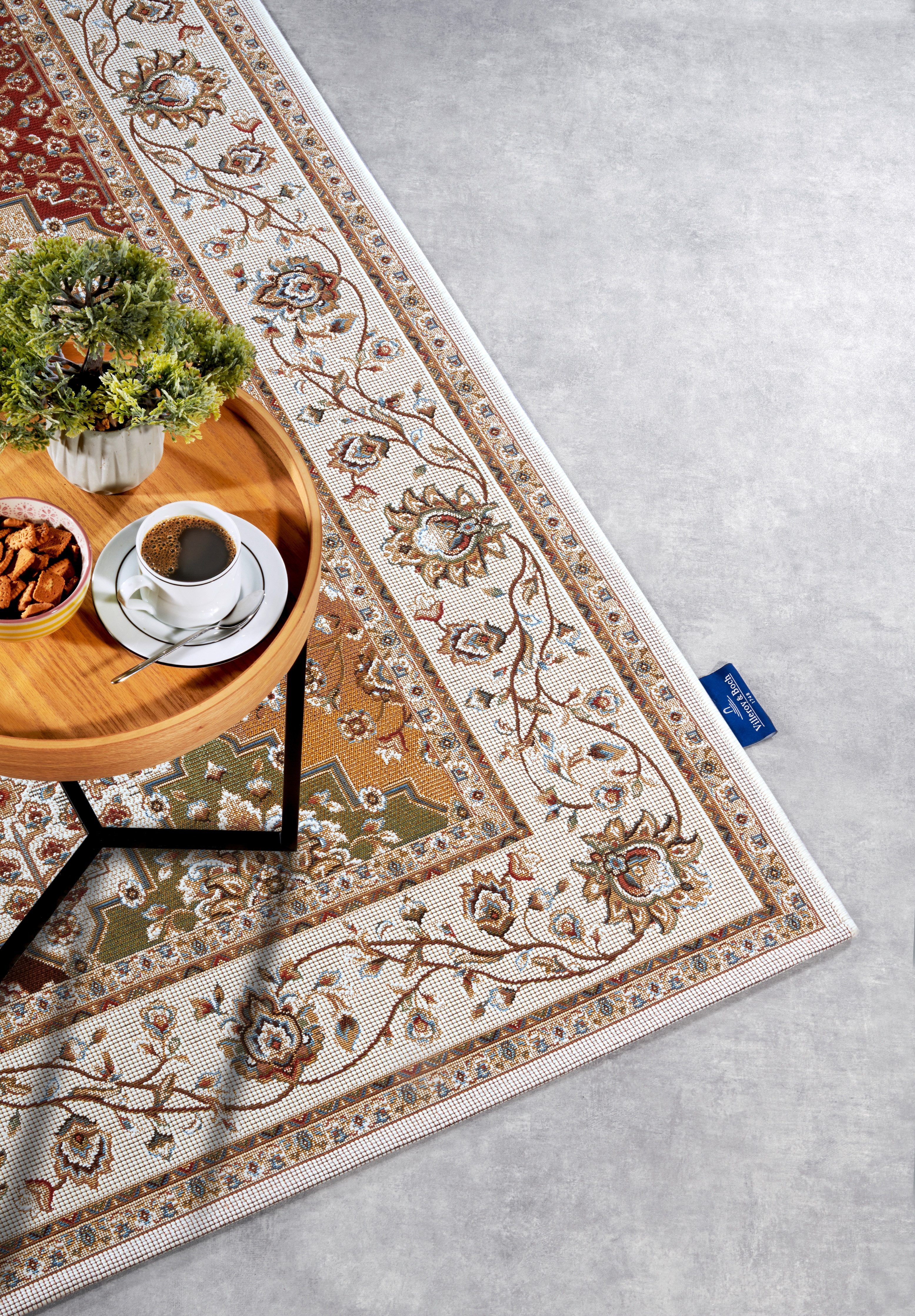 Villeroy & Boch Outdoorkleed Pierre Buiten, vlakweefsel, weerbestendig, balkon, tuin, klassiek, terras