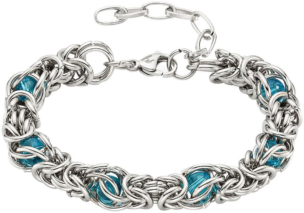 Bruno Banani Edelstalen armband Sieraad cadeau armband koningsketting, B0248B/20/00/LU, B0248B/20/00/DU