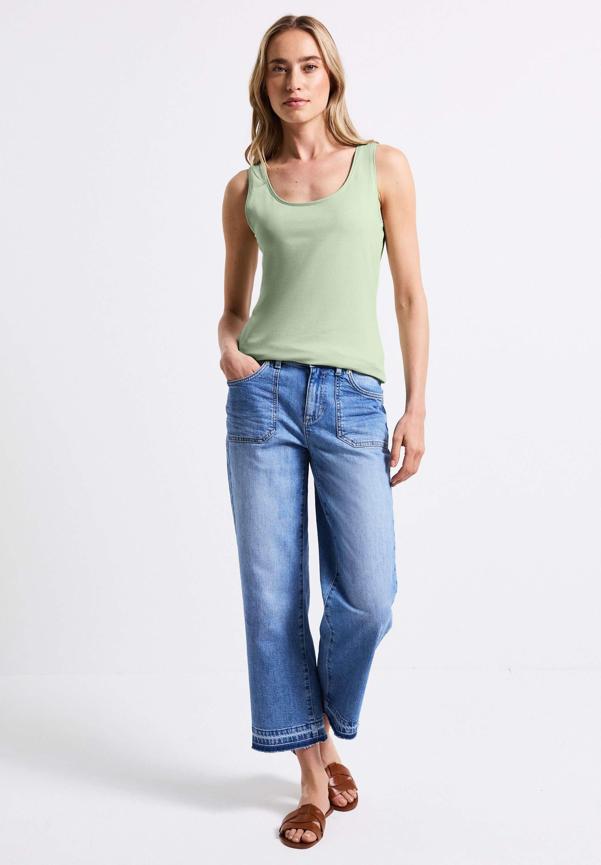 STREET ONE Tanktop ANNI met stretchaandeel