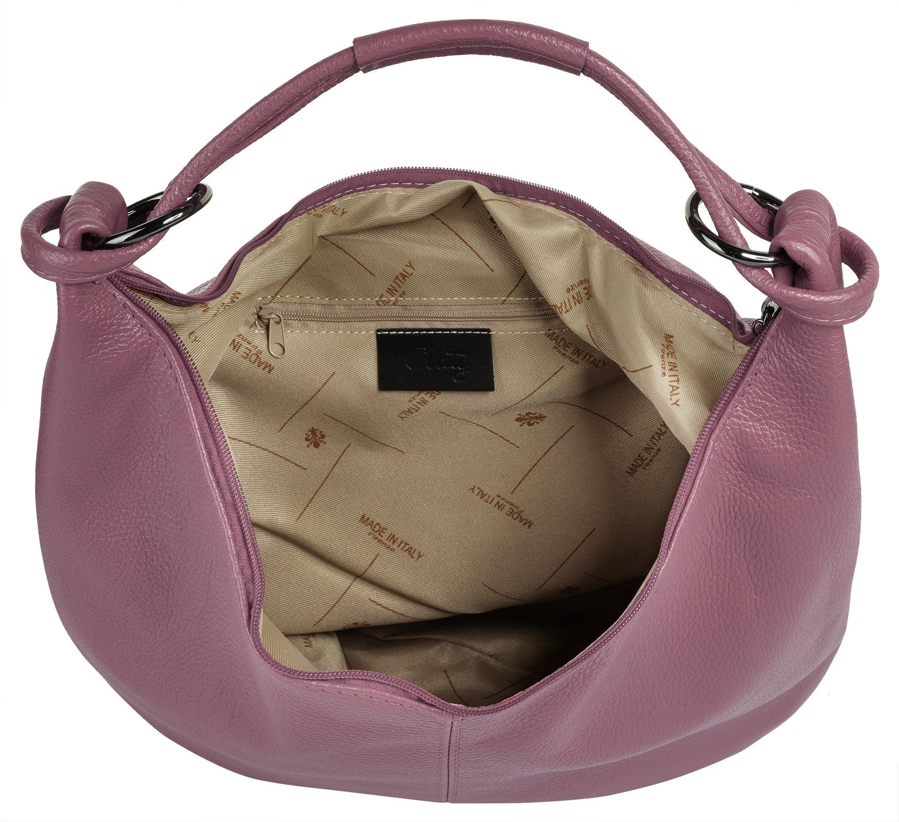 Cluty Shopper echt leer, made in italy