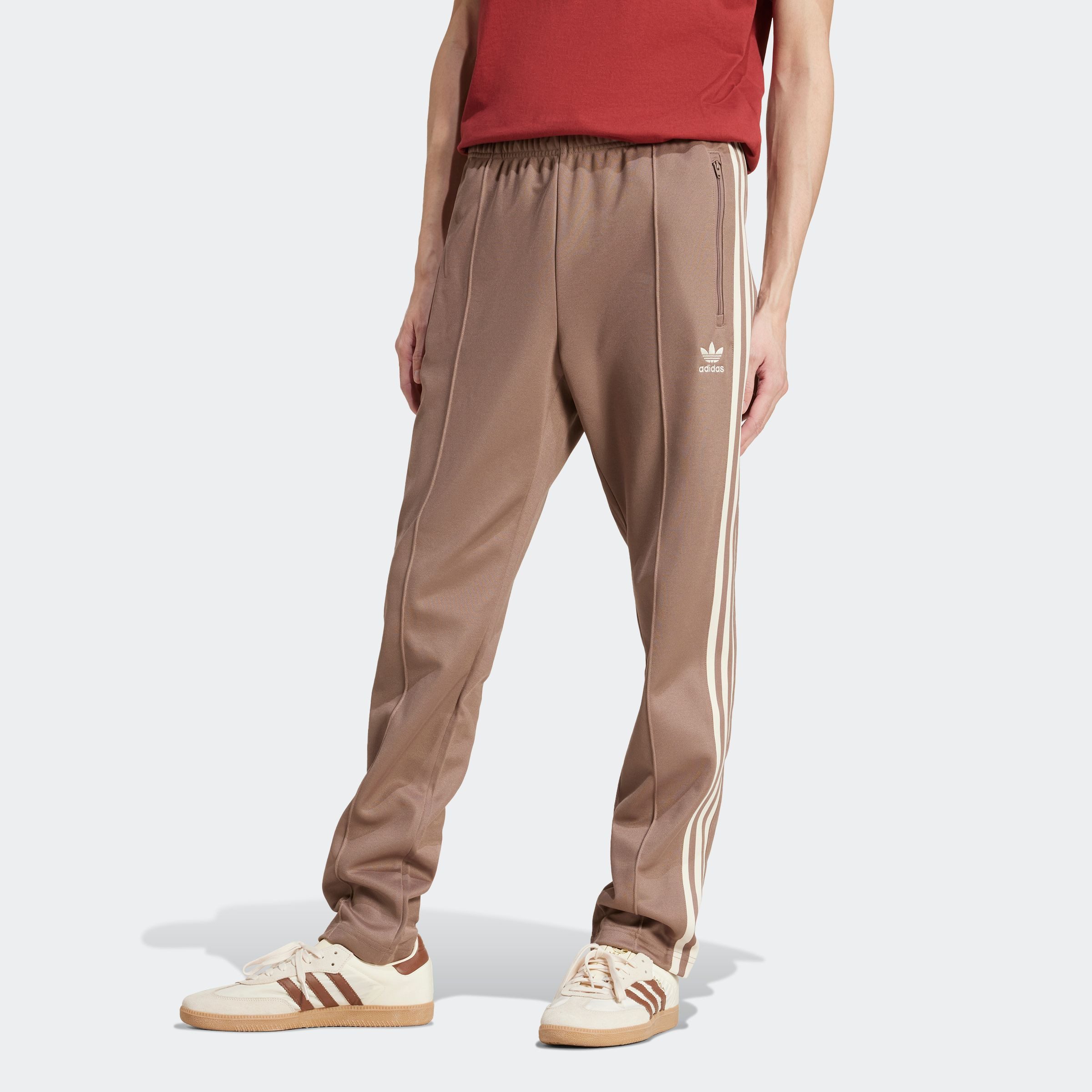 adidas Originals Trainingsbroek BECKENBAUER TP (1-delig) heren fitness maat L bruin