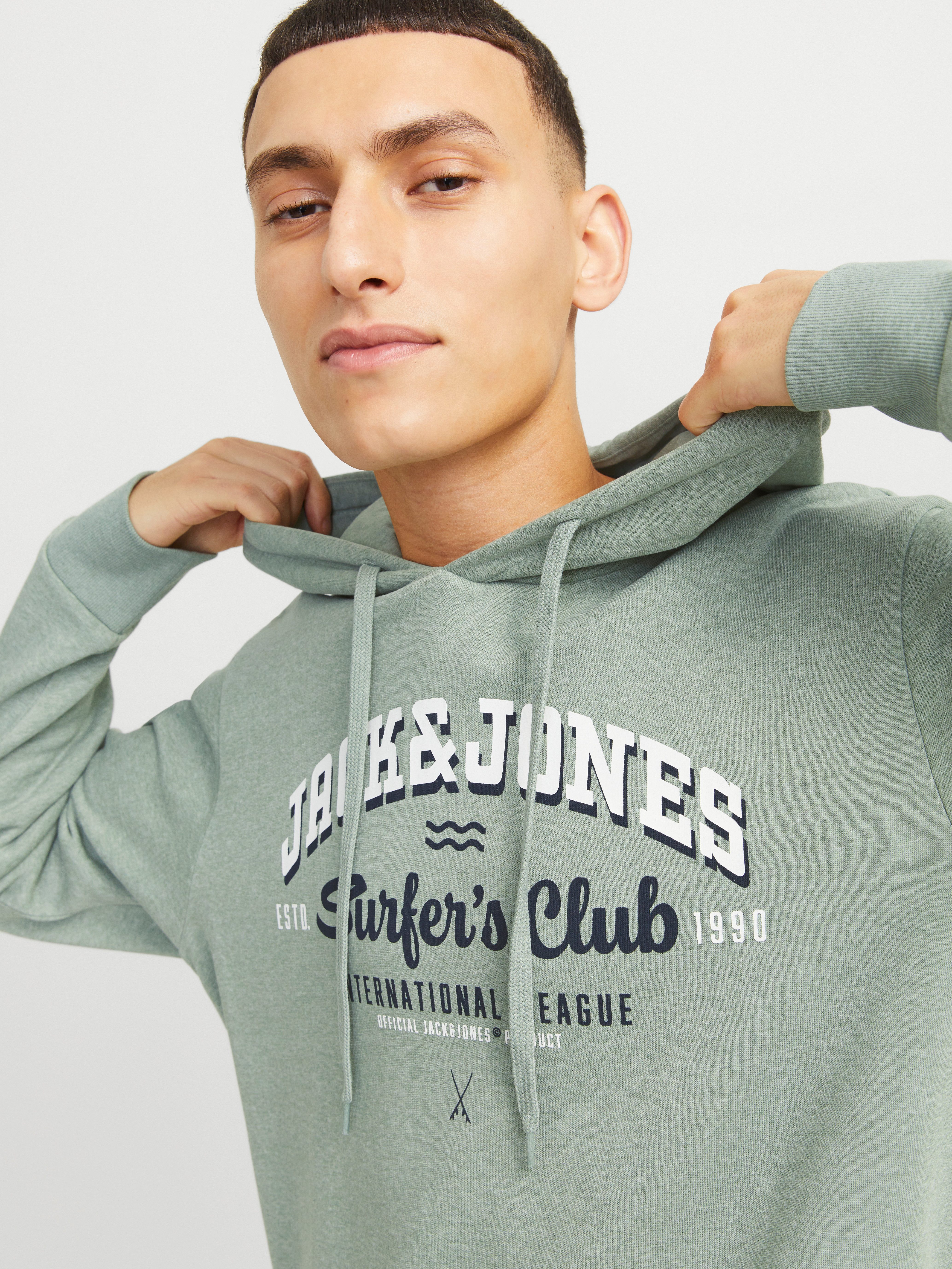 Jack & Jones Hoodie JJELOGO SWEAT HOOD 2 COL 24 25 NOOS