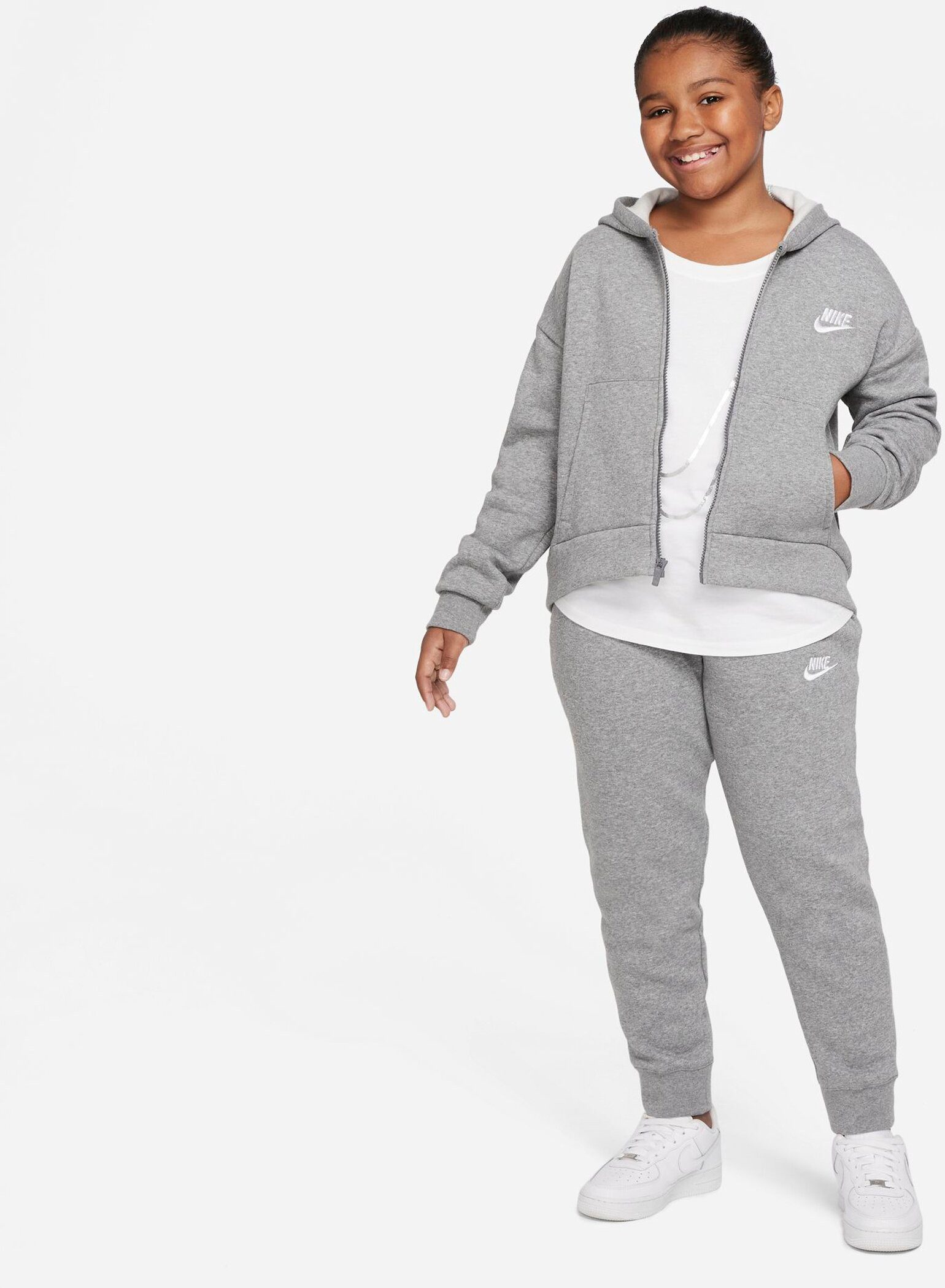 Nike Sportswear Capuchonsweatvest Club Fleece Big Kids' (Girls') Full-Zip Hoodie