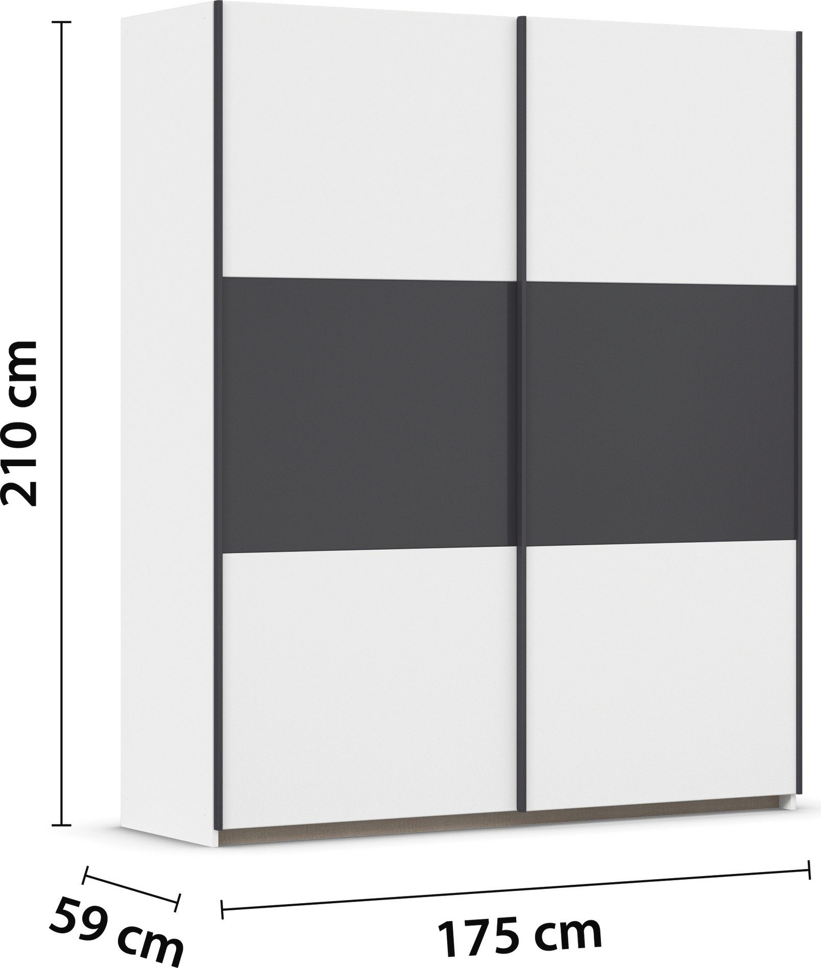 rauch Zweefdeurkast Kledingkast kast garderobe garderobekast waskast NEO met een royale opbergruimte en vele verschillende kleurencombinaties