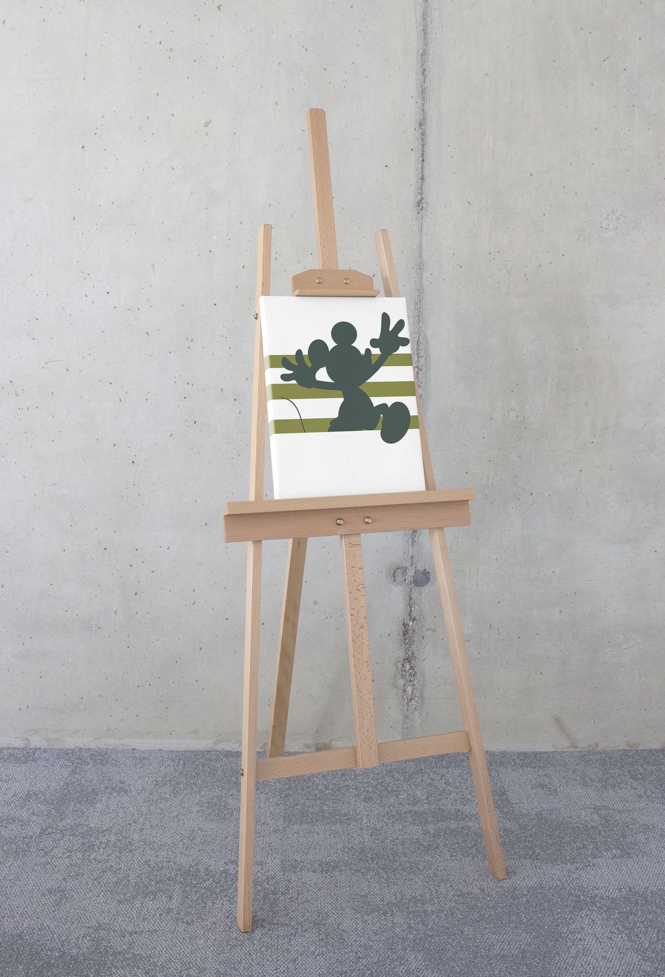 Komar Artprint op linnen Mickey Hey There - Afmeting 30 x 40 cm (1 stuk)