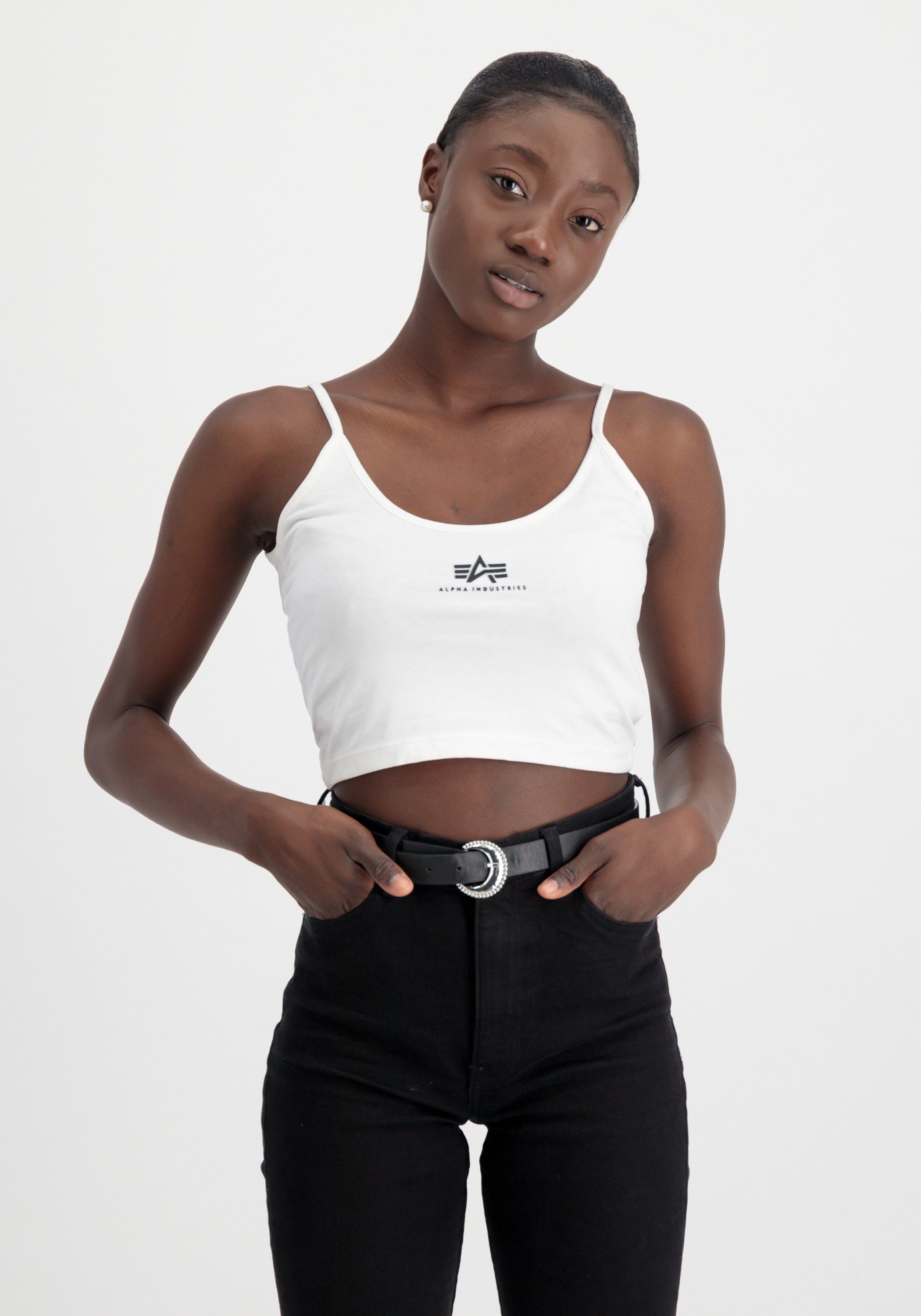 Alpha Industries Muscle-shirt Alpha Industries Women - Tanks Basic Crop-Top SL Women