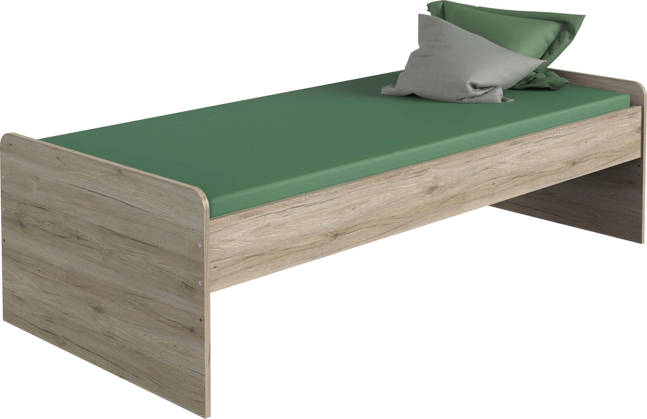 Wimex Bed Joker logeerbed Ligoppervlak 90x200 cm, met hoogte verstelbare zijpanelen bedden beige