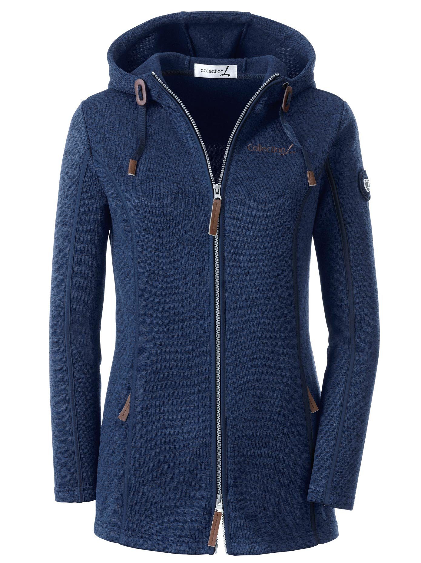 Casual Looks Fleecejack met capuchon