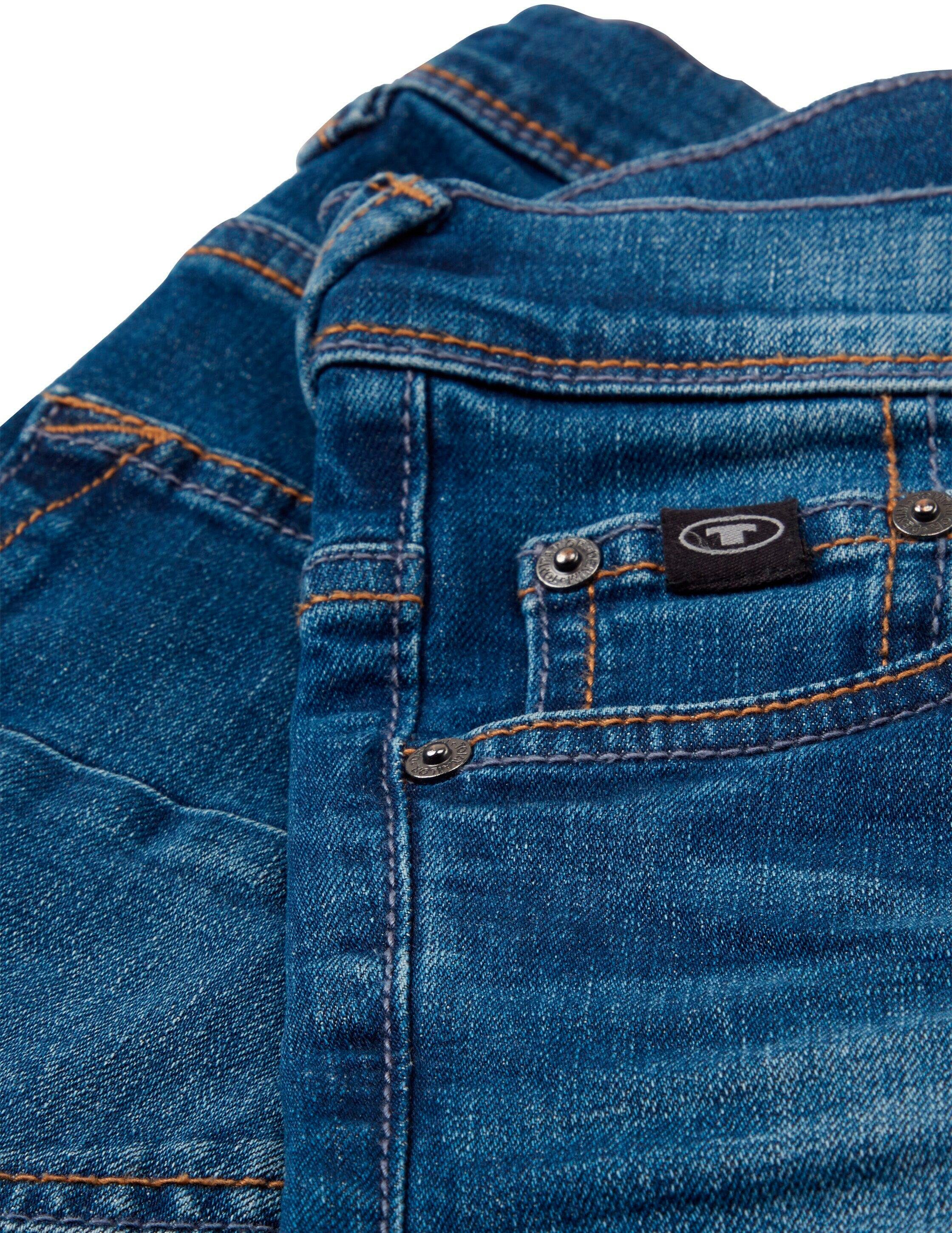 Tom Tailor Slim fit jeans met knoop- en ritssluiting