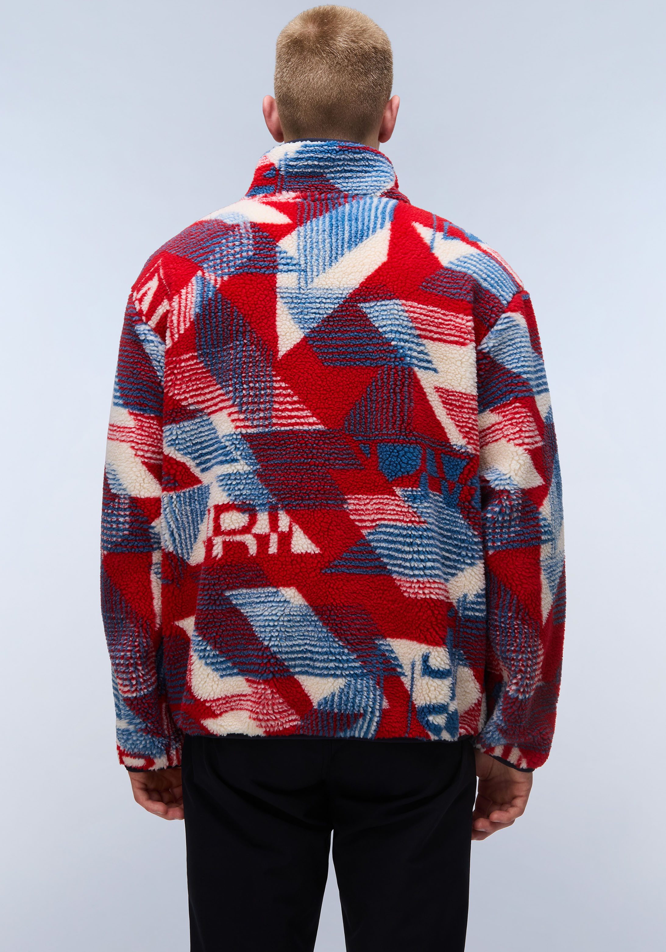 Napapijri Pluchen jack ARGIENT met print all-over
