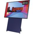samsung qled-tv gq43ls05tau "the sero", 108 cm - 43 ", 4k ultra hd, smart-tv, 360° draaibaar beeldscherm blauw