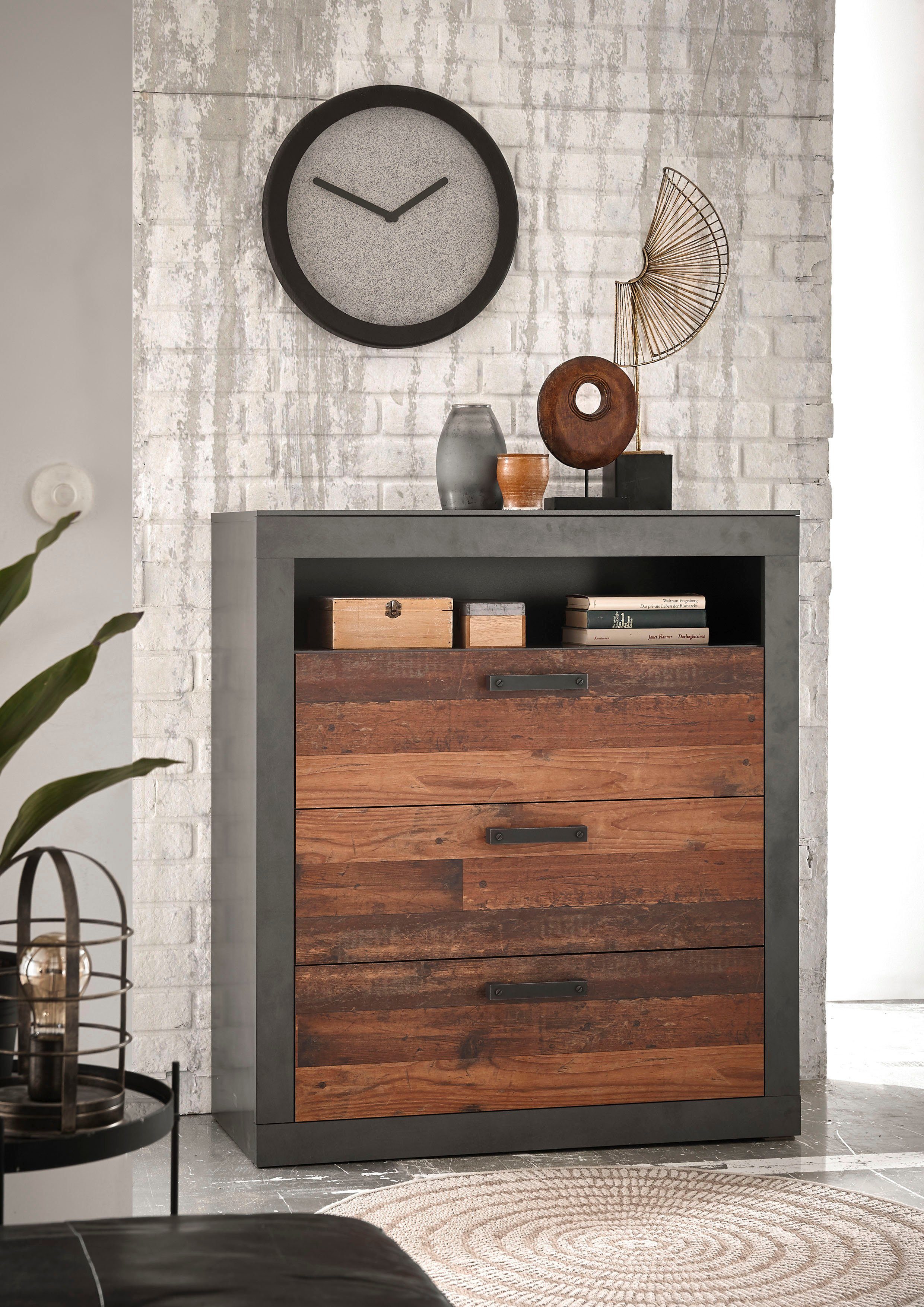 Home affaire Slaapkamerserie Brooklyn in een decoratieve frame-look (set, 4-delig)