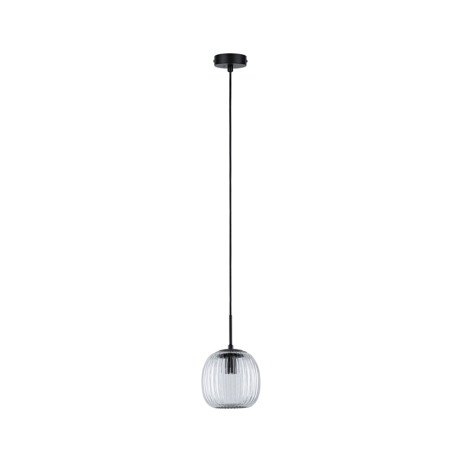 Paulmann Hanglamp Ruya E14 max. 20W Glas, Zwart mat (1 stuk)