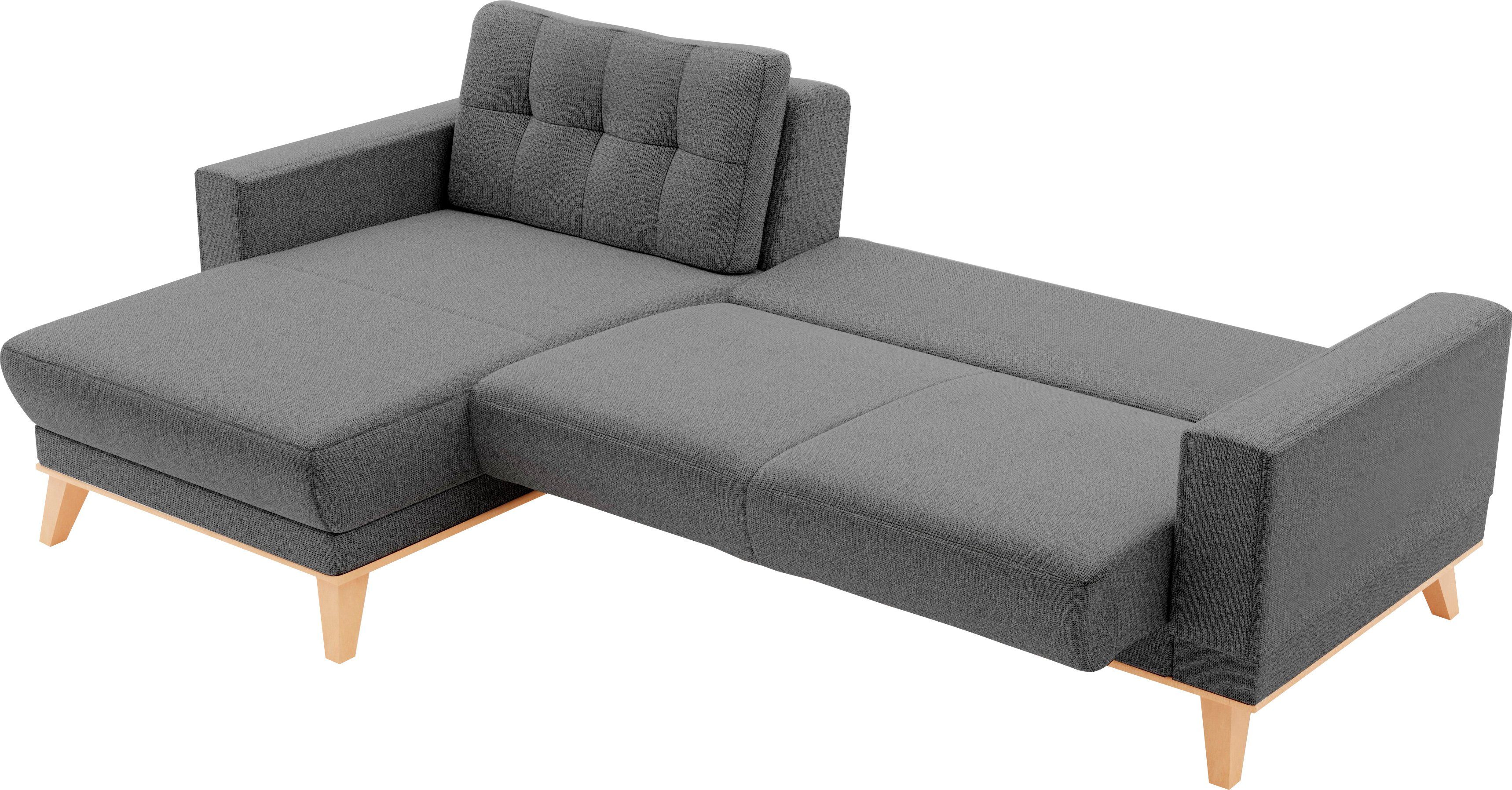 sit&more Hoekbank Lavida L-vorm naar keuze met kantelfunctie en bedkist