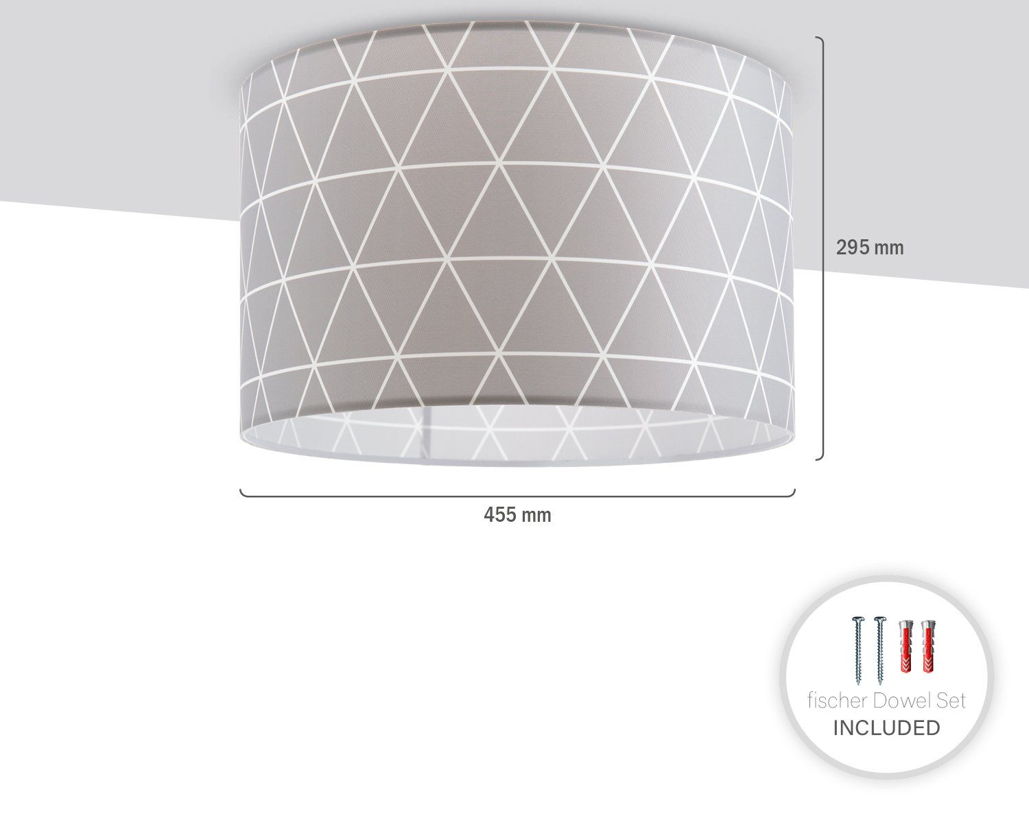 Paco Home Plafondlamp Stella 401 Plafondlamp woonkamer slaapkamer hanglamp Scandi ruiten E27