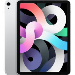 apple tablet ipad air (2020) wi-fi 64gb, 10,9 ", ipados, inclusief oplader zilver