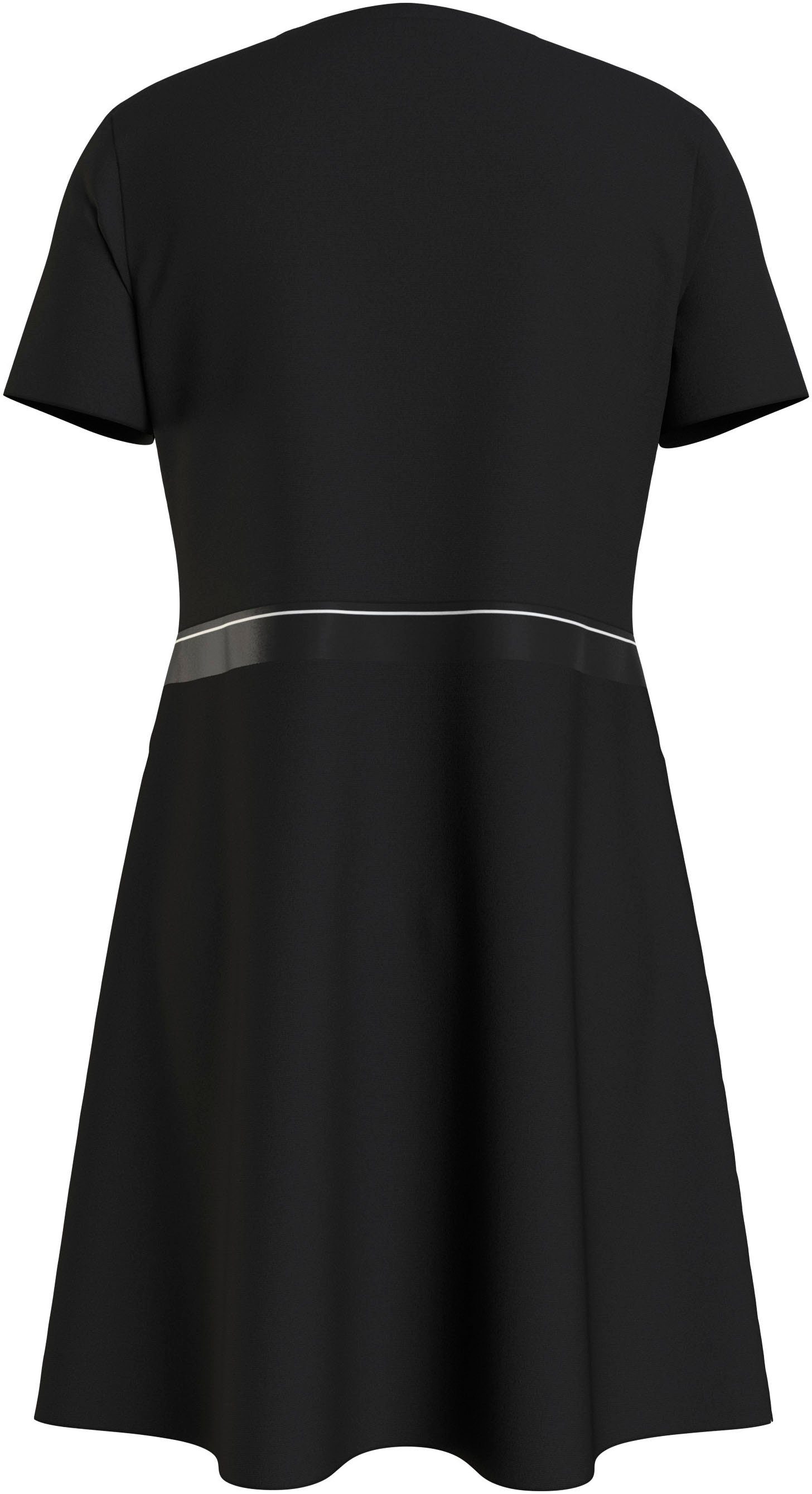 Calvin Klein Blousejurk PUNTO LOGO TAPE SS DRESS voor kinderen tot 16 jaar