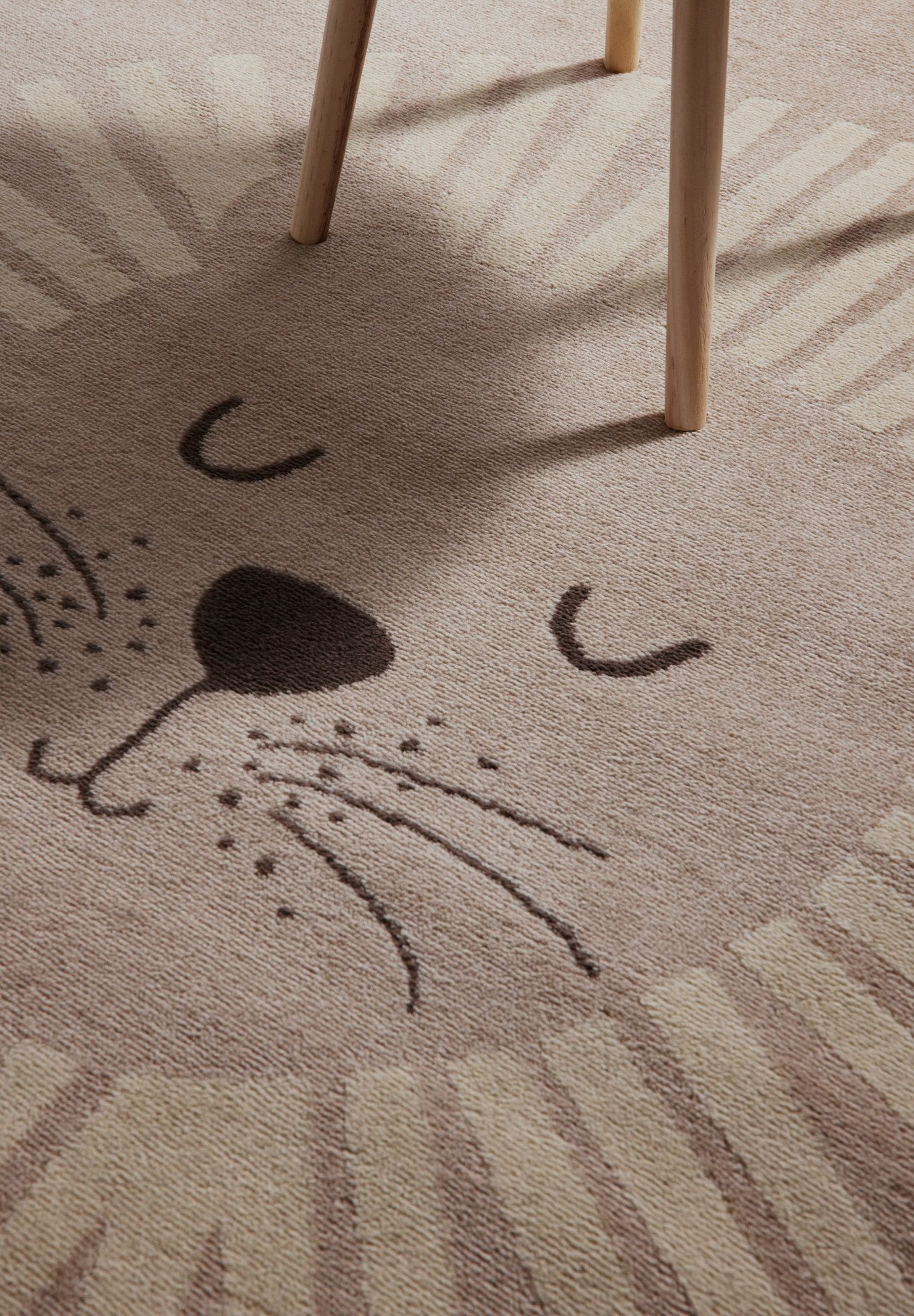 HANSE Home Kindervloerkleed Happy Lion Speeltapijt, stevig, kinderkamer, kortpolig, speelondergrond