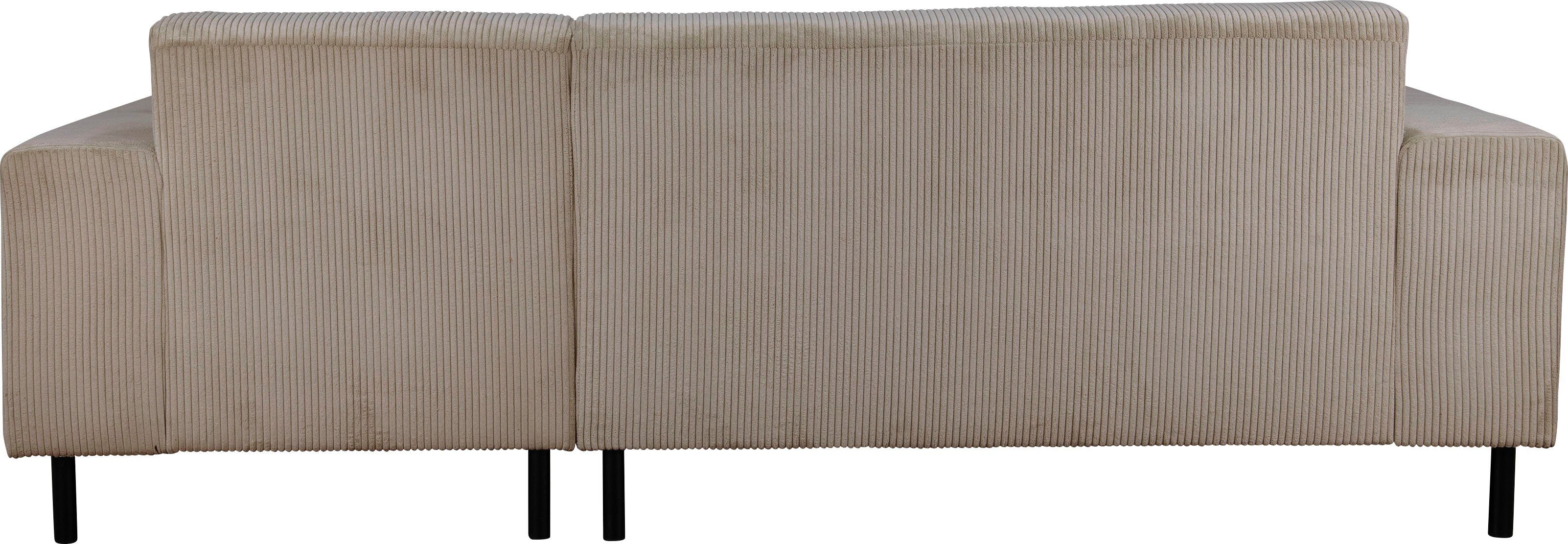Home affaire Hoekbank ARROS L-vorm met golfondersteuning, afmetingen B/D/H: 235/163/81 cm incl. sierkussens, met recamiere rechts/links bestelbaar, ook in cord