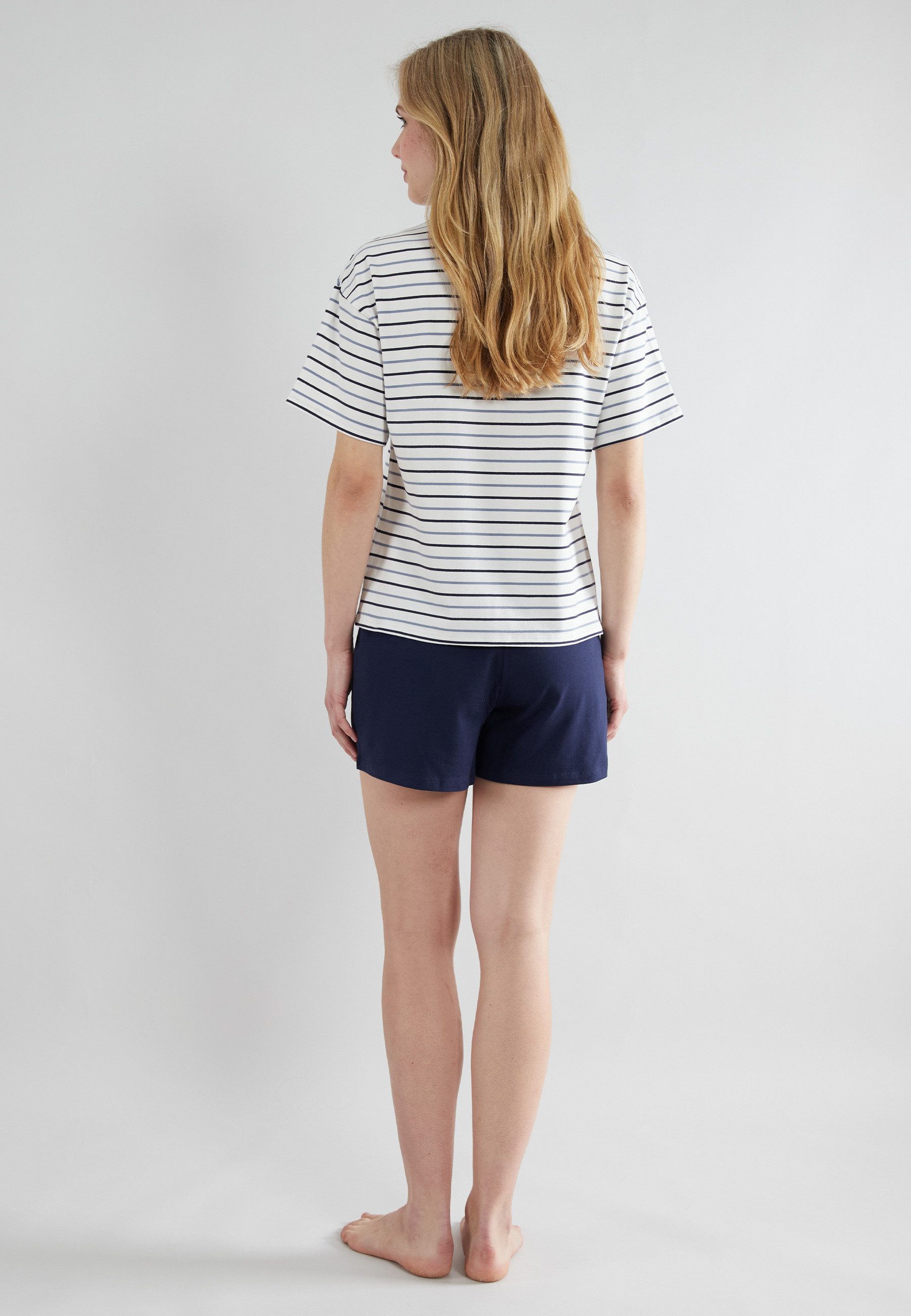 Tom Tailor Shortama Zaria Tijdloos trendy streepdesign (2-delig)
