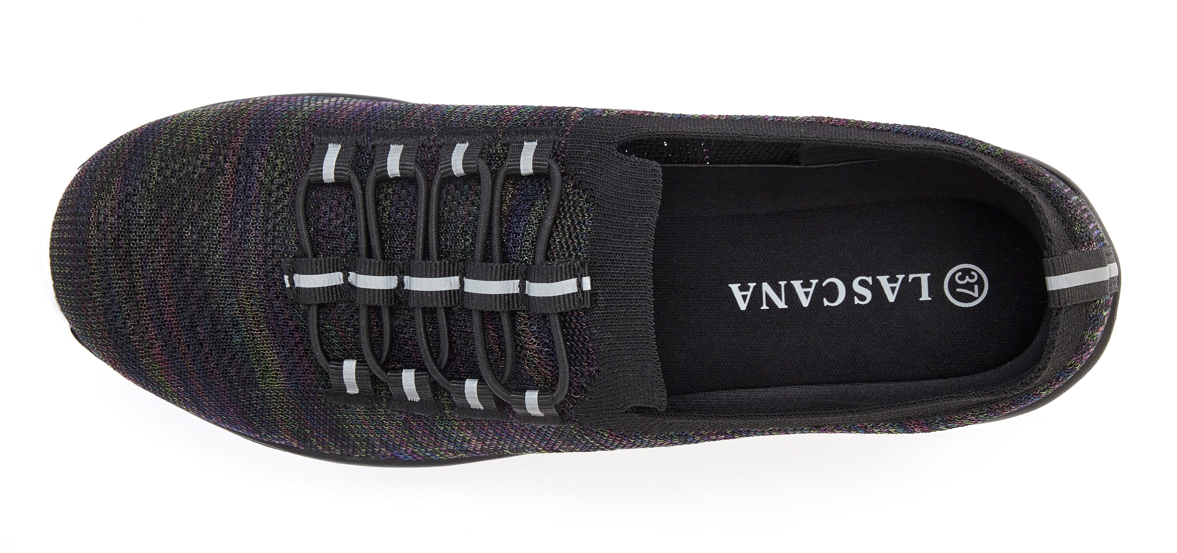 Lascana Sneakers Slipper, halfschoen, licht mesh materiaal Slippers, lage schoenen, om in te schieten, licht meshmateriaal VEGAN