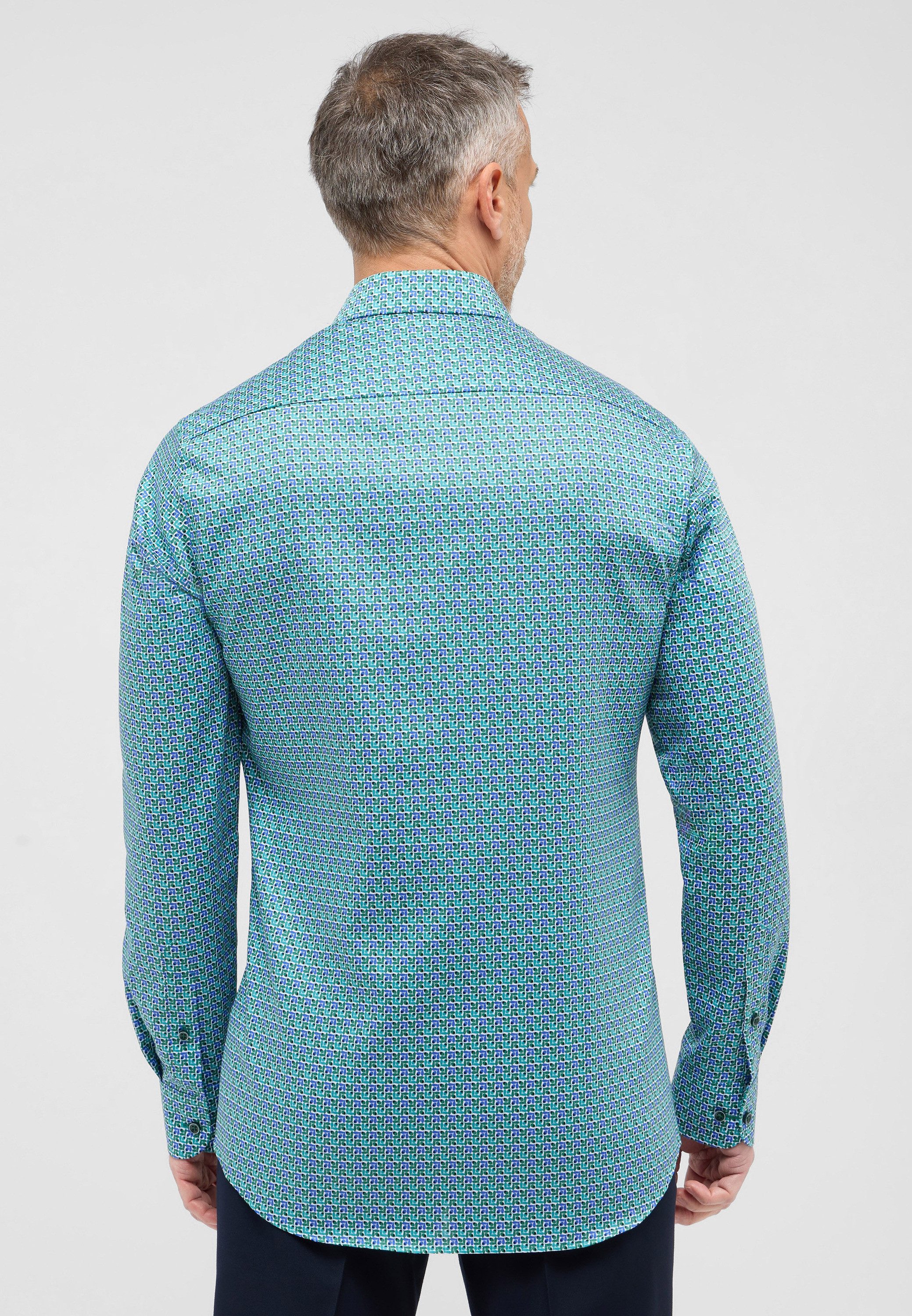Eterna Overhemd met lange mouwen Slim fit NON IRON (strijkvrij)