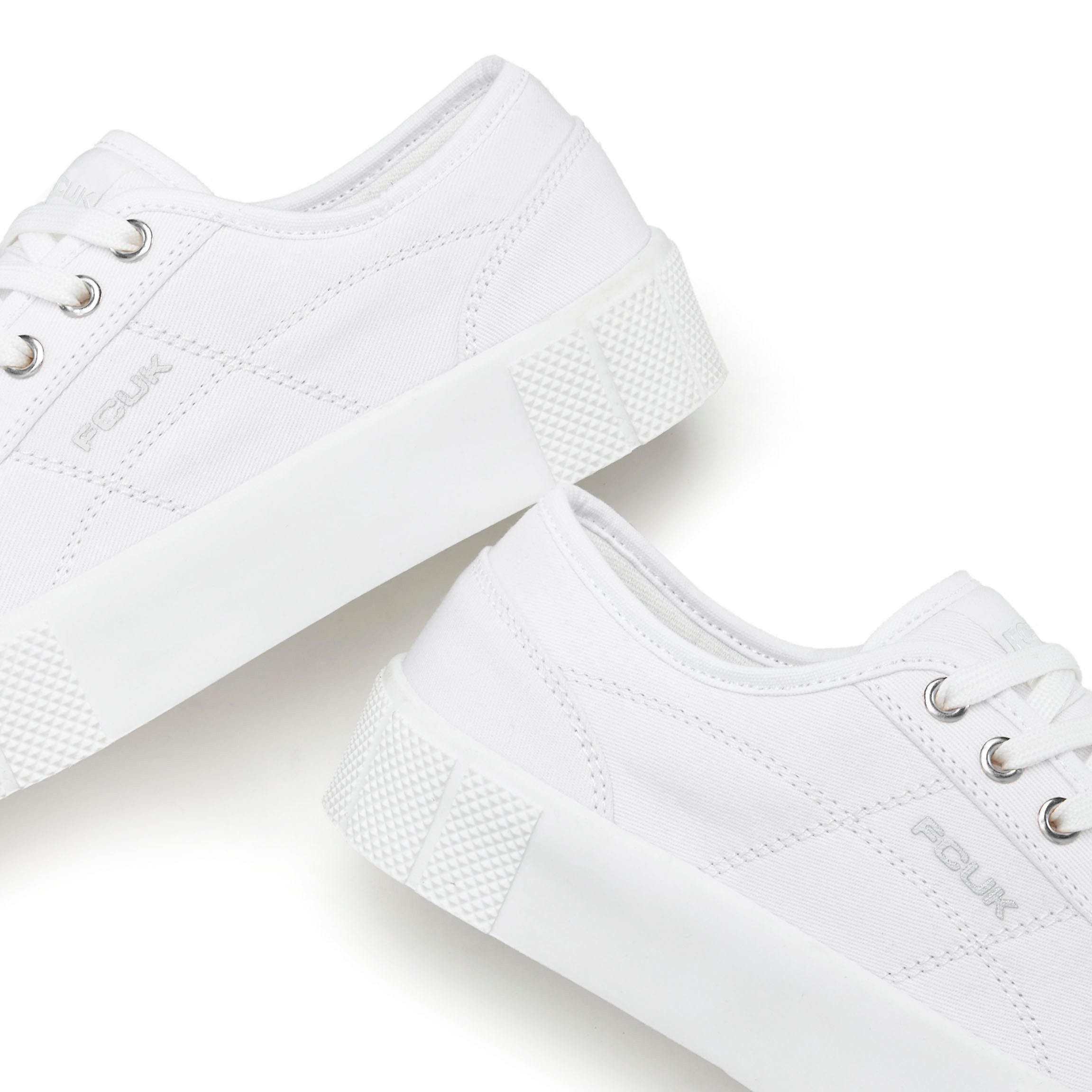 FCUK Sneakers Vrijetijdsschoen, lage schoen met plateaus zool VEGAN