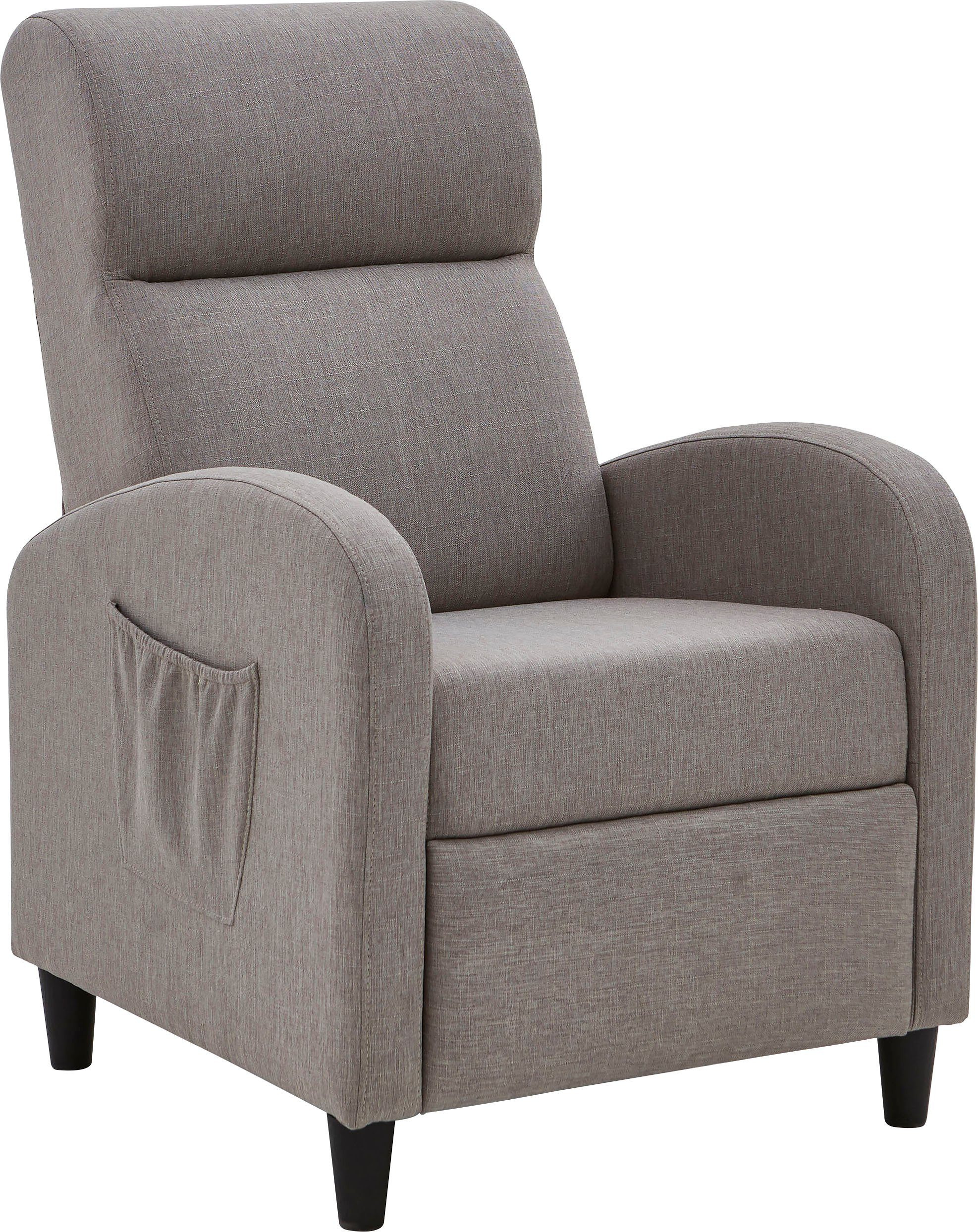 ATLANTIC home collection Relaxfauteuil Tom met relax- en slaapfunctie, onze altijd lage prijs