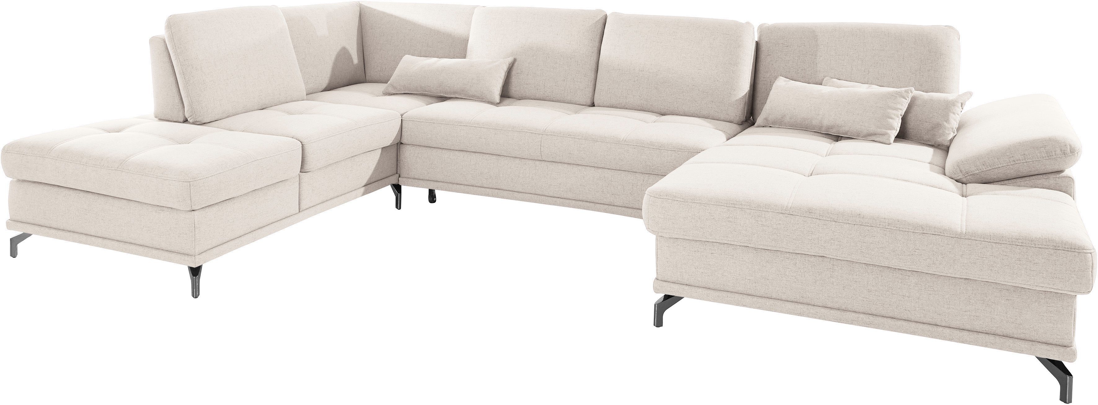 Places of Style Zithoek Costello U-vorm, met zitdiepteverstelling, armleuningverstelling en