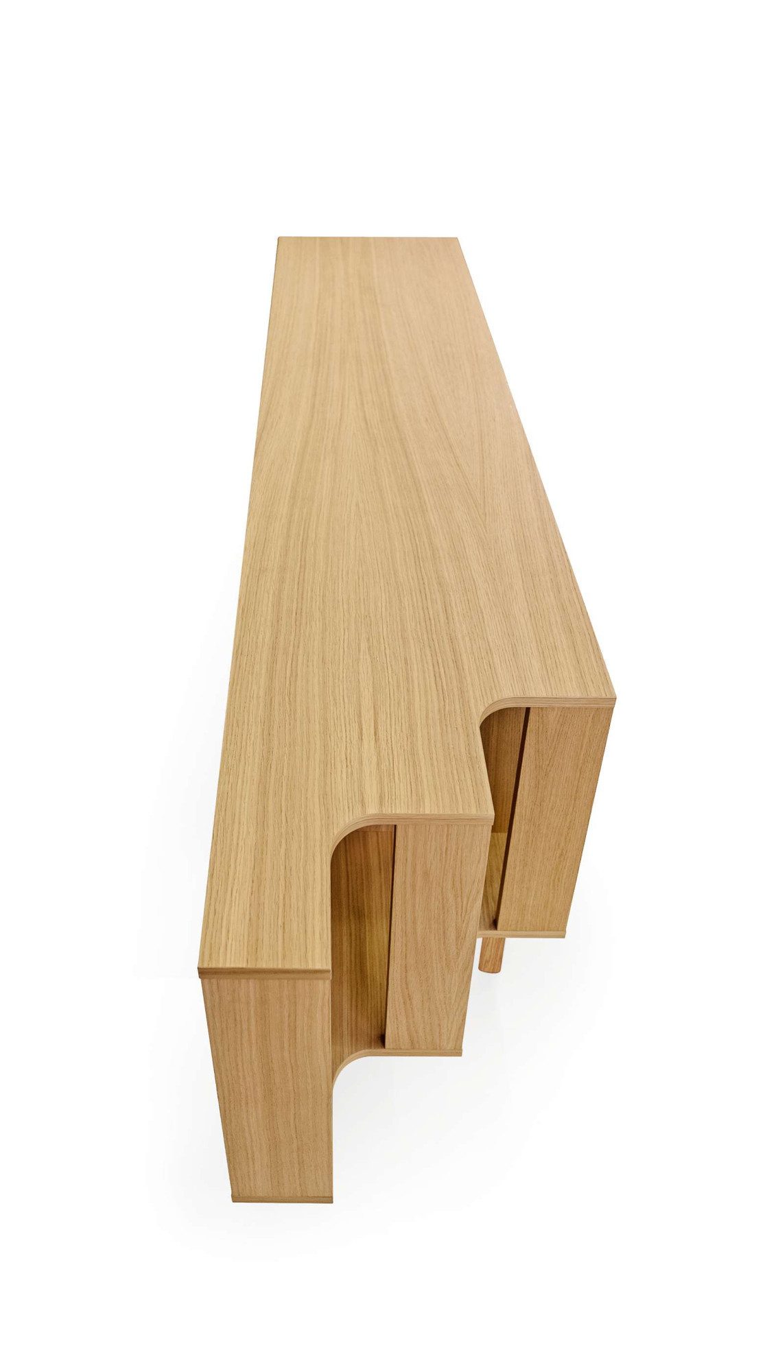 Woodman Dressoir Shift met echt houtfineer van eiken, breedte 189 cm, met push-to-open