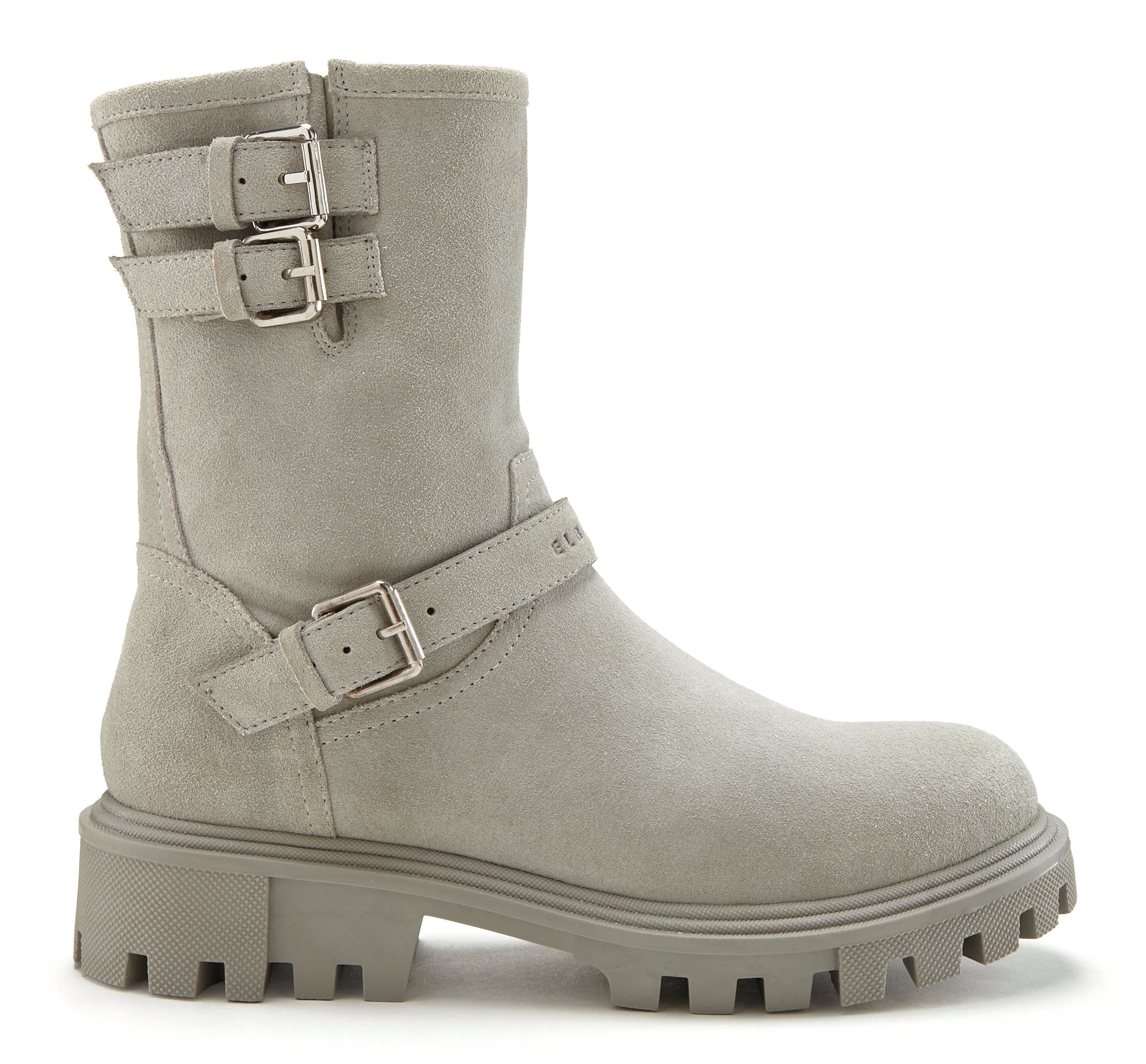 Elbsand Laarsjes van leer met trendy decoratieve gespen, laarzen, boots