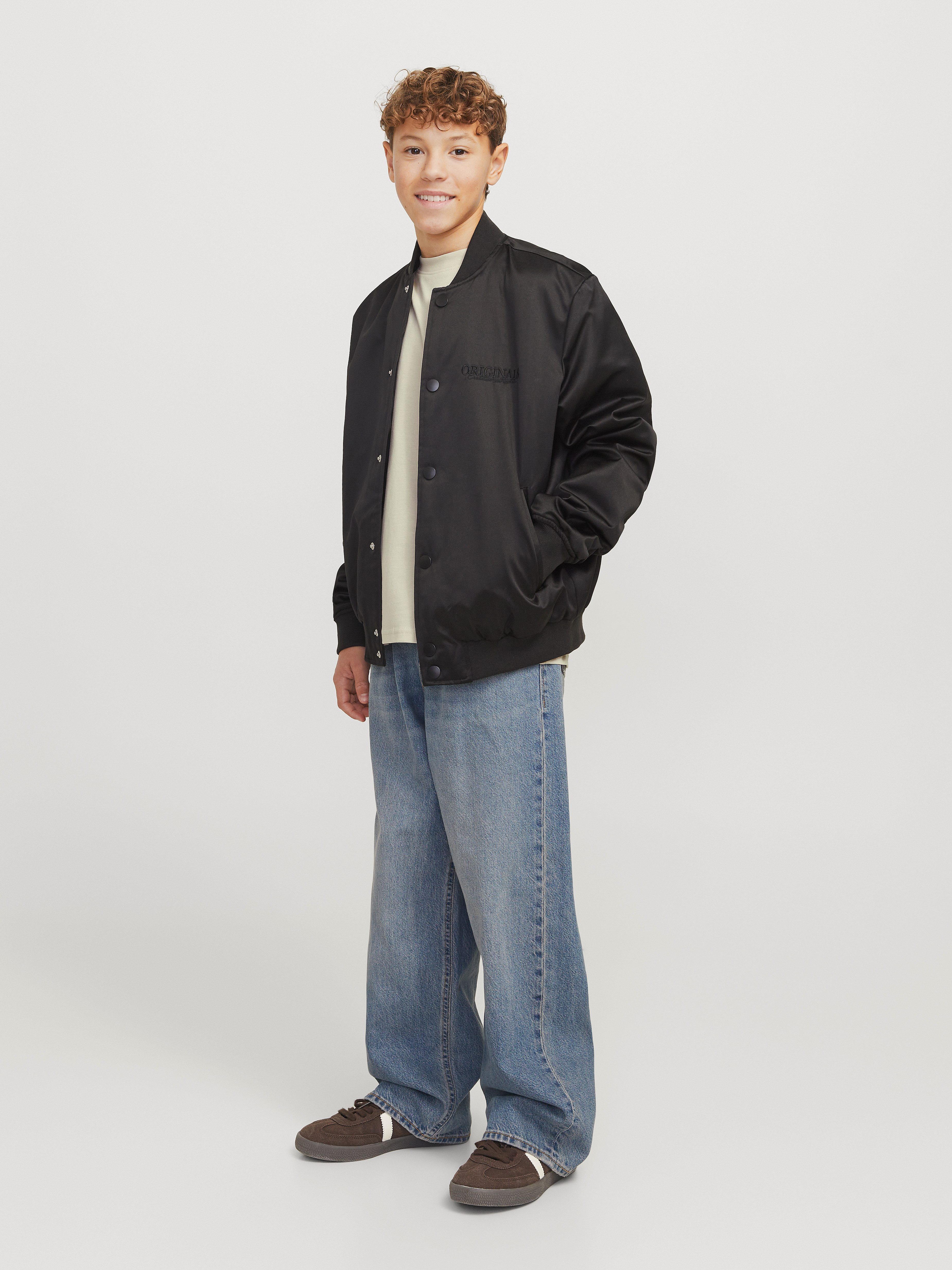 Jack & Jones Junior T-shirt JJEBRANDES BACKP RELAXED TEE SS SN JNR