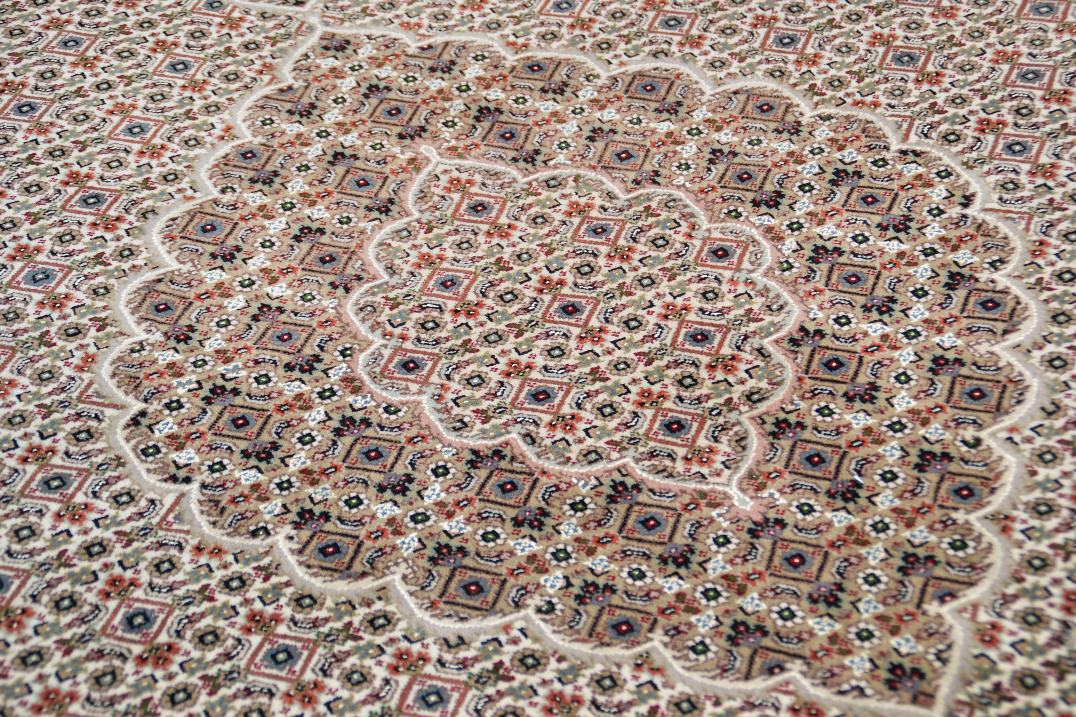 my home Oosters tapijt Irrfan met de hand geknoopt, materiaal: 80% wol, 20% zijde, met franje