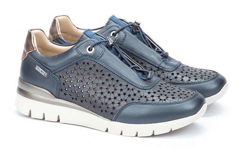 PIKOLINOS Sneakers met sleehak CANTABRIA met stijlvol opengewerkt patroon, vrijetijdsschoen, lage schoen, veterschoen