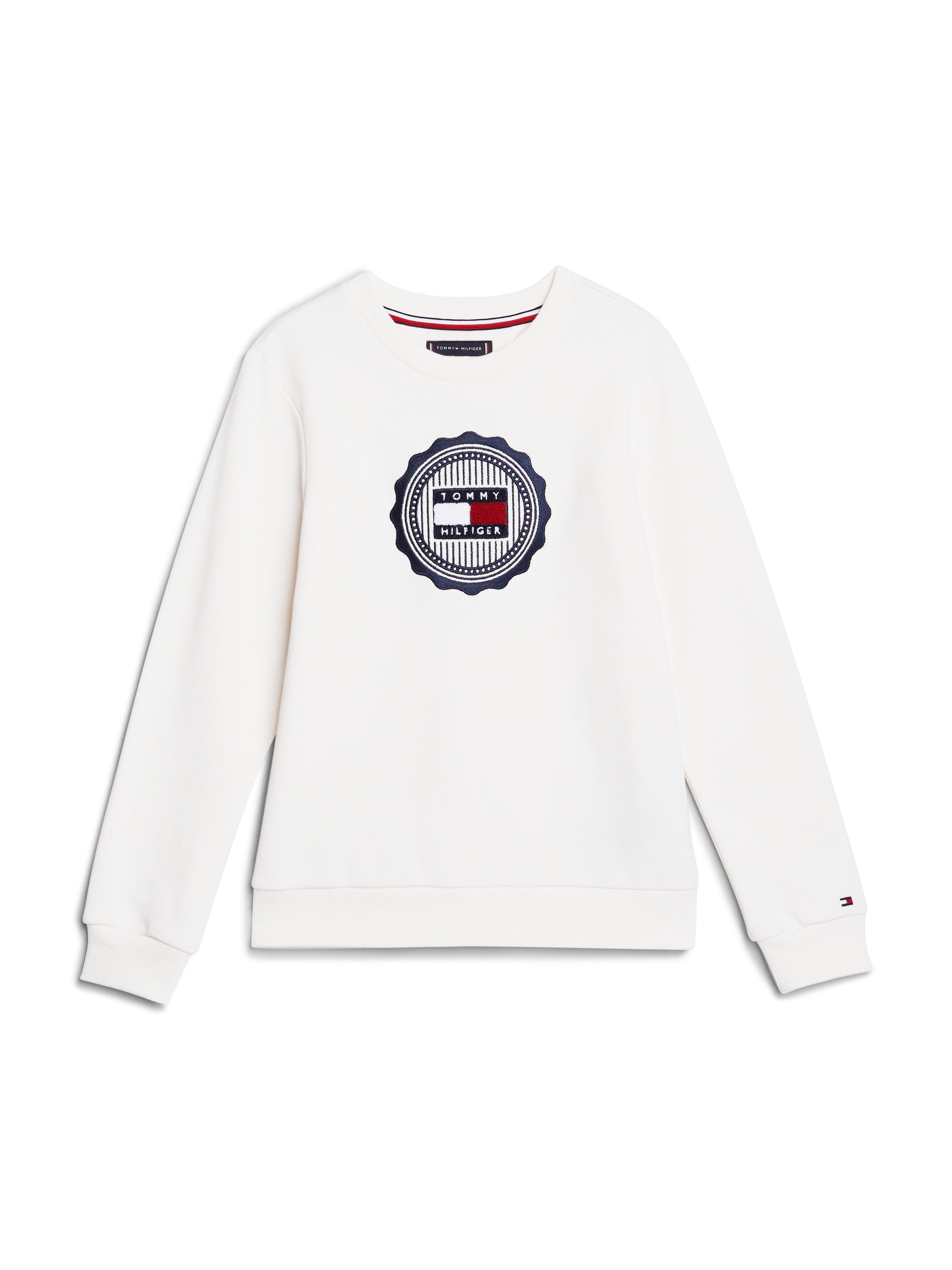 Tommy Hilfiger Sweatshirt STAMP EMBROIDERY REG SWEATSHIRT Kinderen tot 16 jaar met logopatch